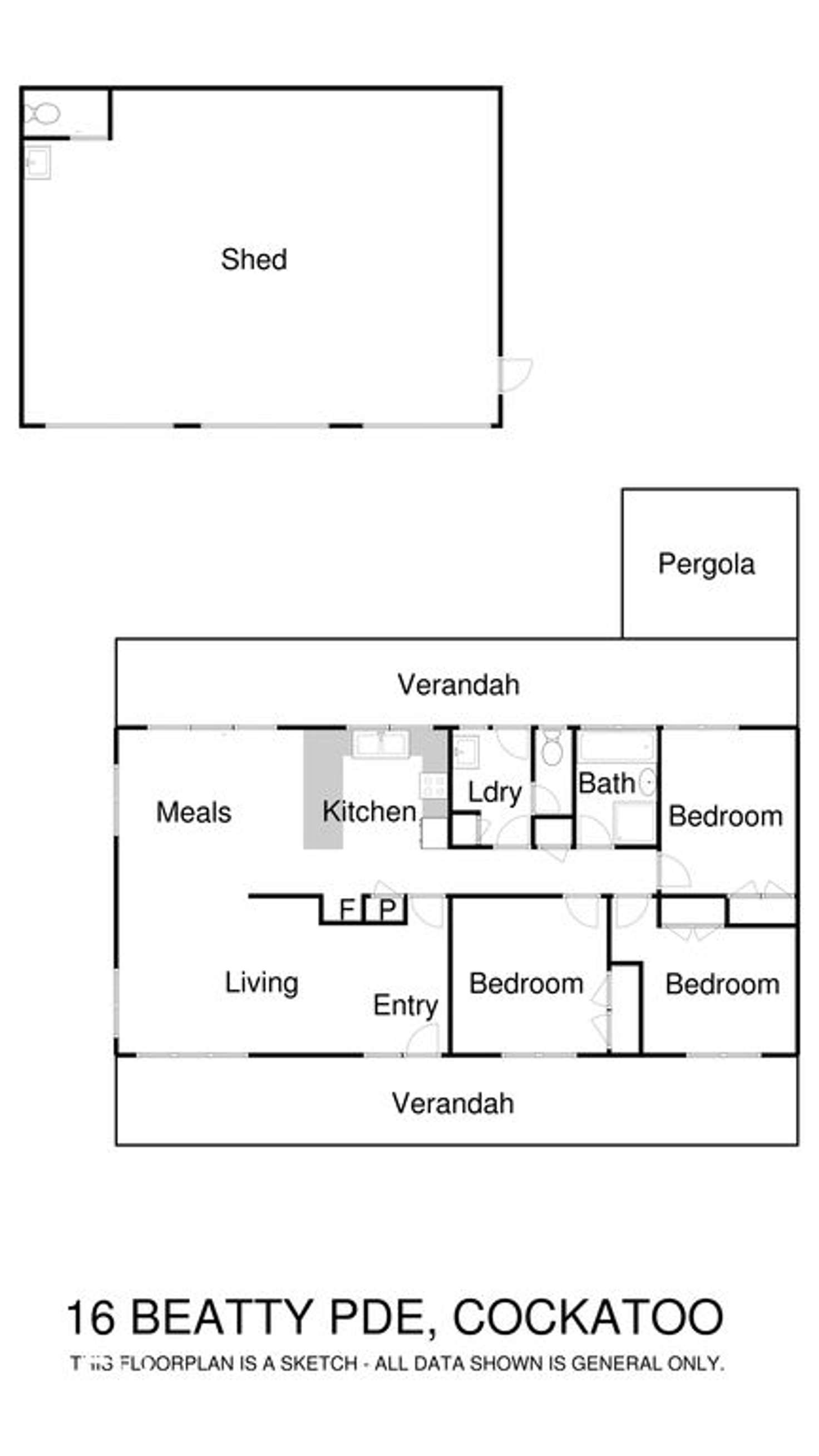 Floorplan of Homely house listing, 16 Beatty Parade, Cockatoo VIC 3781