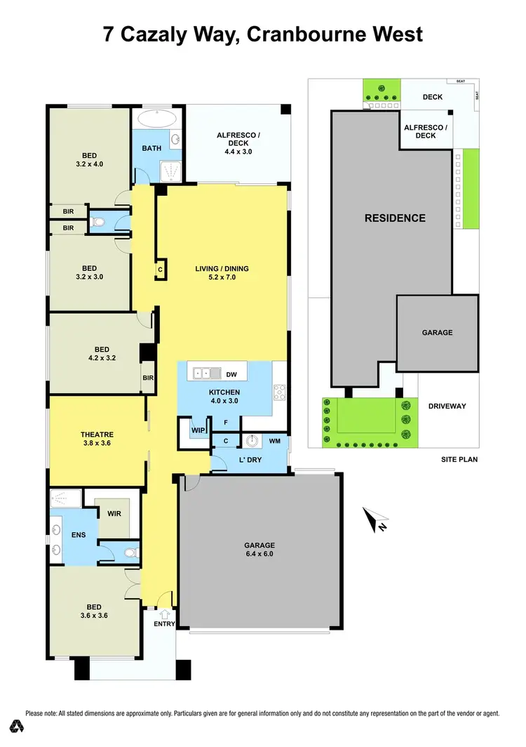 Floorplan of Homely house listing, 7 Cazaly Way, Cranbourne West VIC 3977