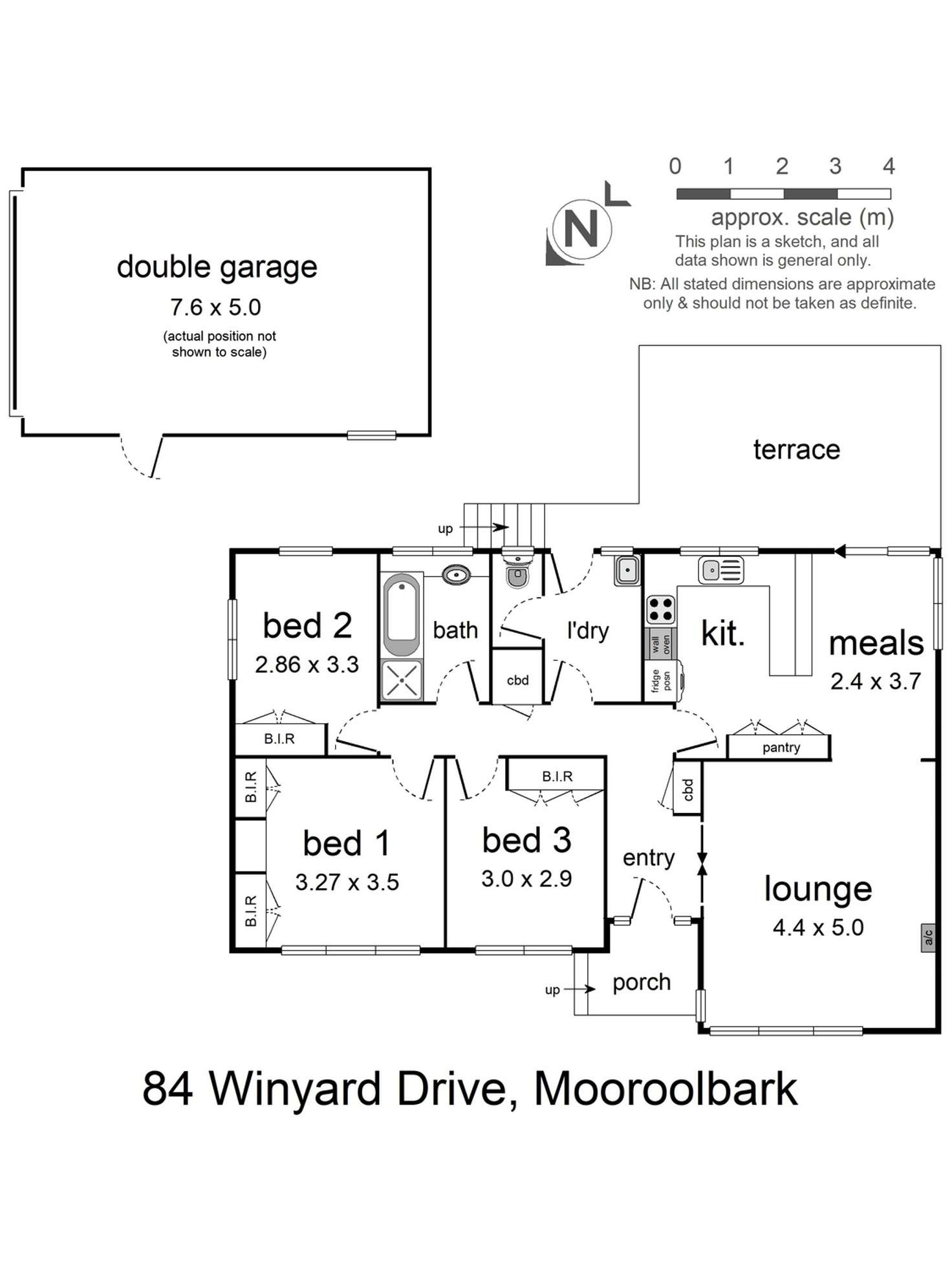 Floorplan of Homely house listing, 84 Winyard Drive, Mooroolbark VIC 3138