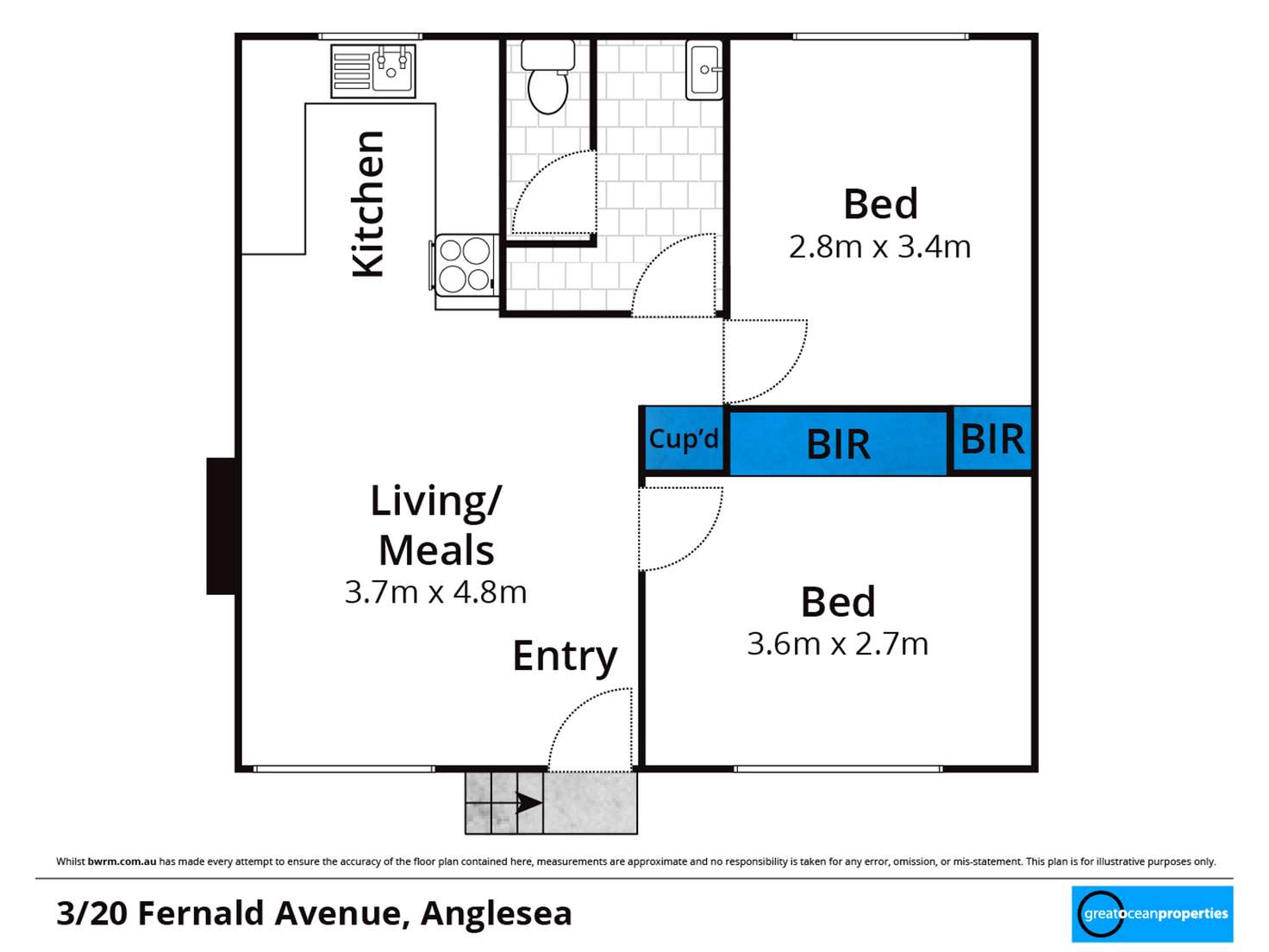 Floorplan of Homely house listing, 3/20 Fernald Avenue, Anglesea VIC 3230