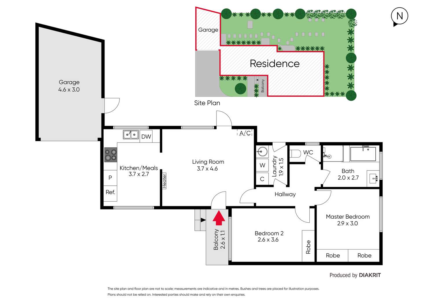 Floorplan of Homely unit listing, 6/23 James Street, Dromana VIC 3936