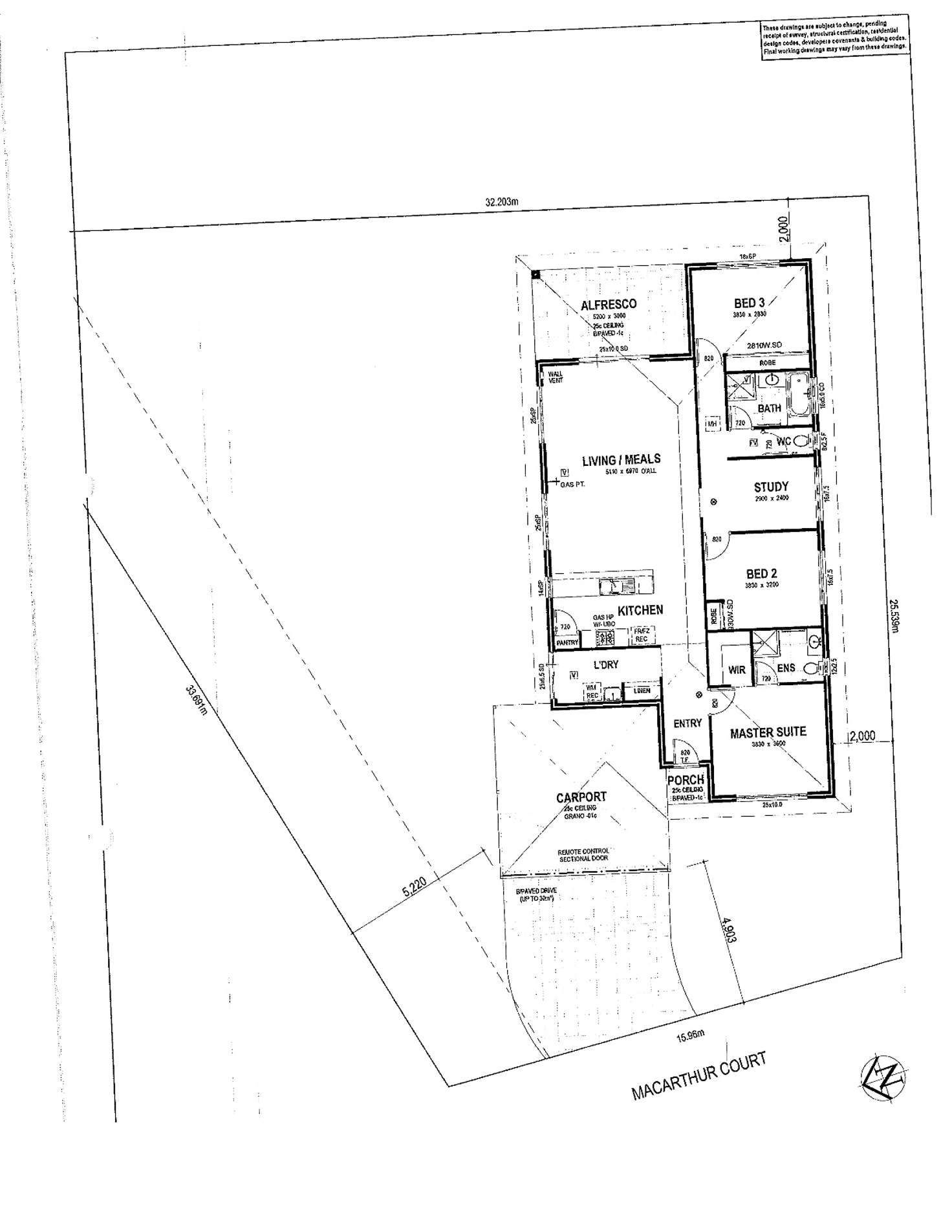 Floorplan of Homely house listing, 9 Macarthur Court, Australind WA 6233