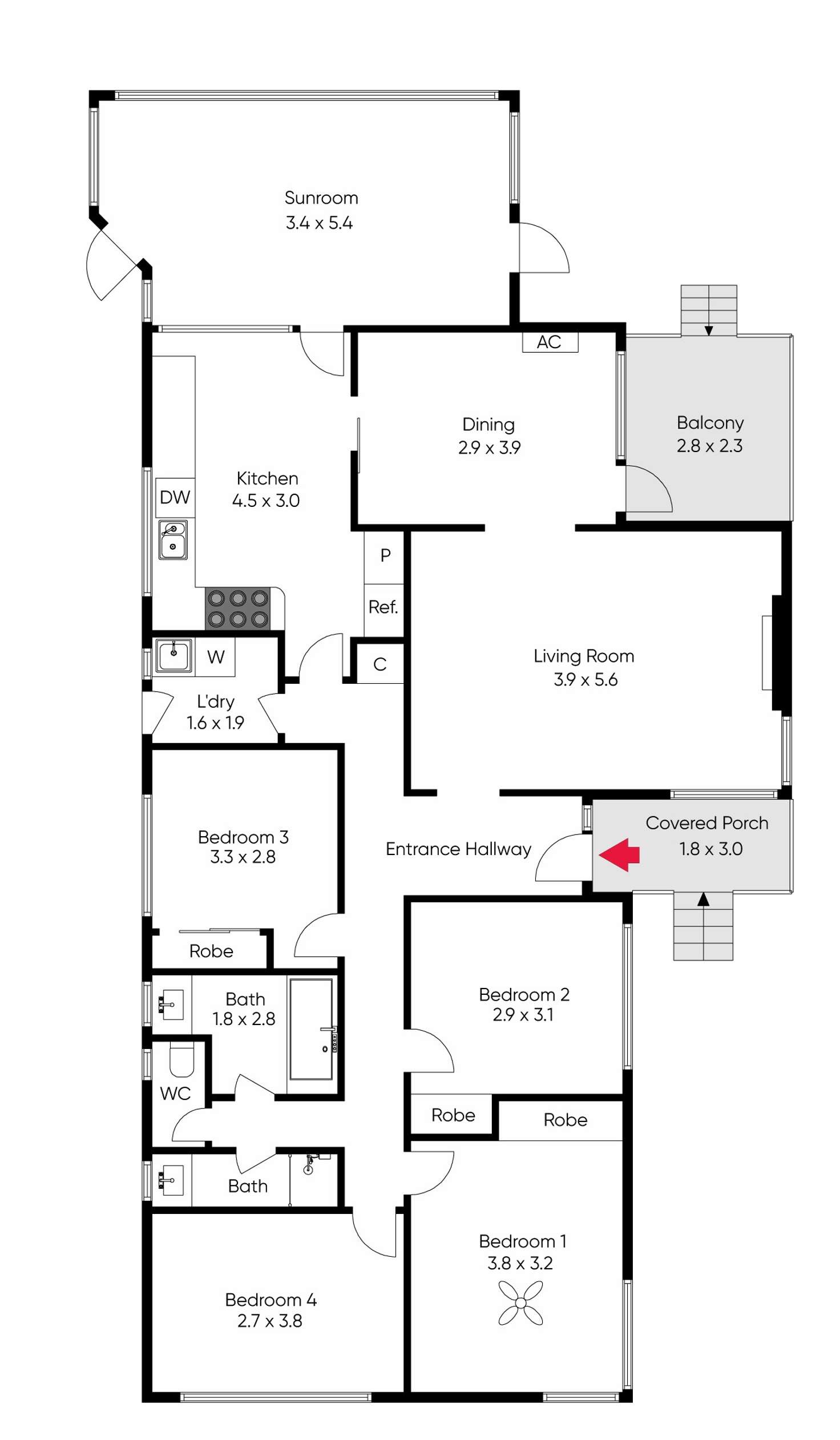 Floorplan of Homely house listing, 15 Erica Court, Blackburn North VIC 3130