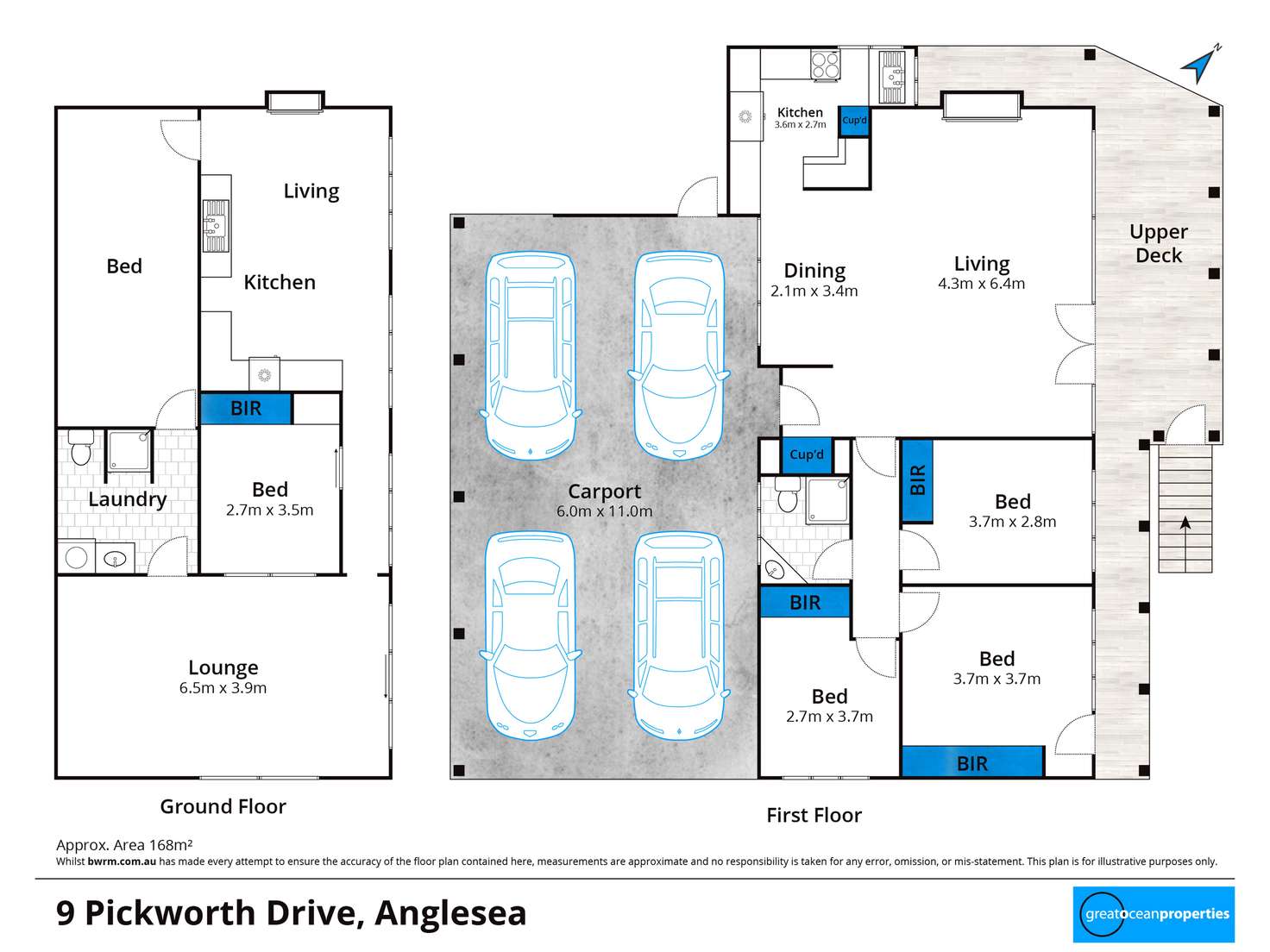 Floorplan of Homely house listing, 9 Pickworth Drive, Anglesea VIC 3230
