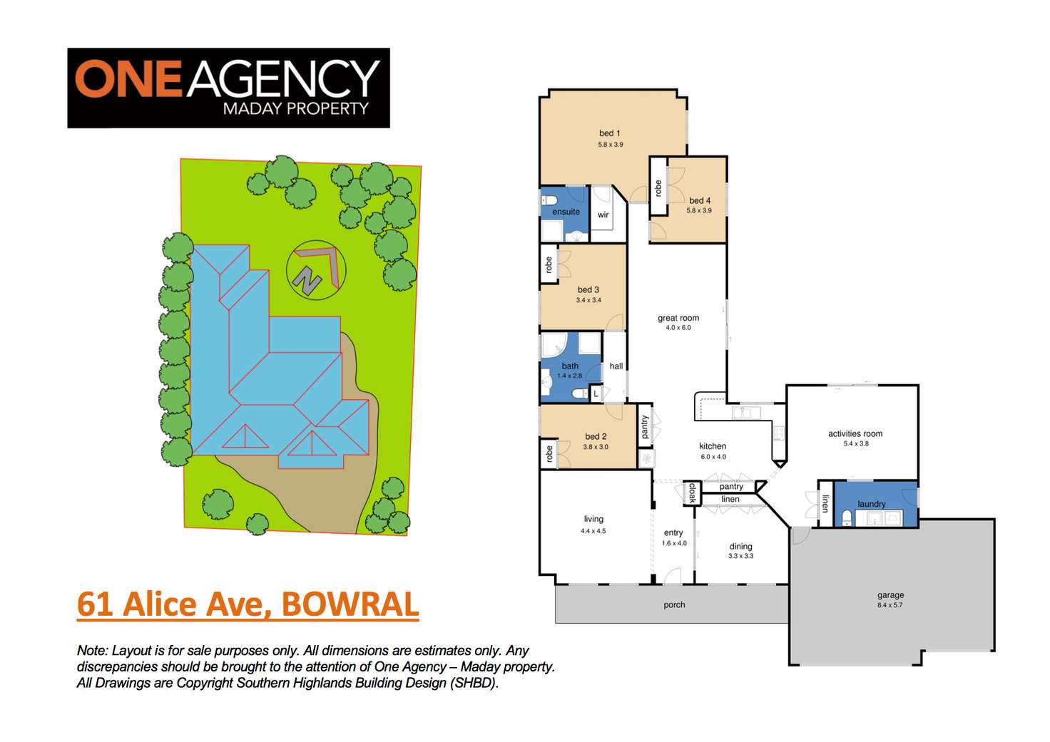 Floorplan of Homely house listing, 61 Alice Avenue, Bowral NSW 2576