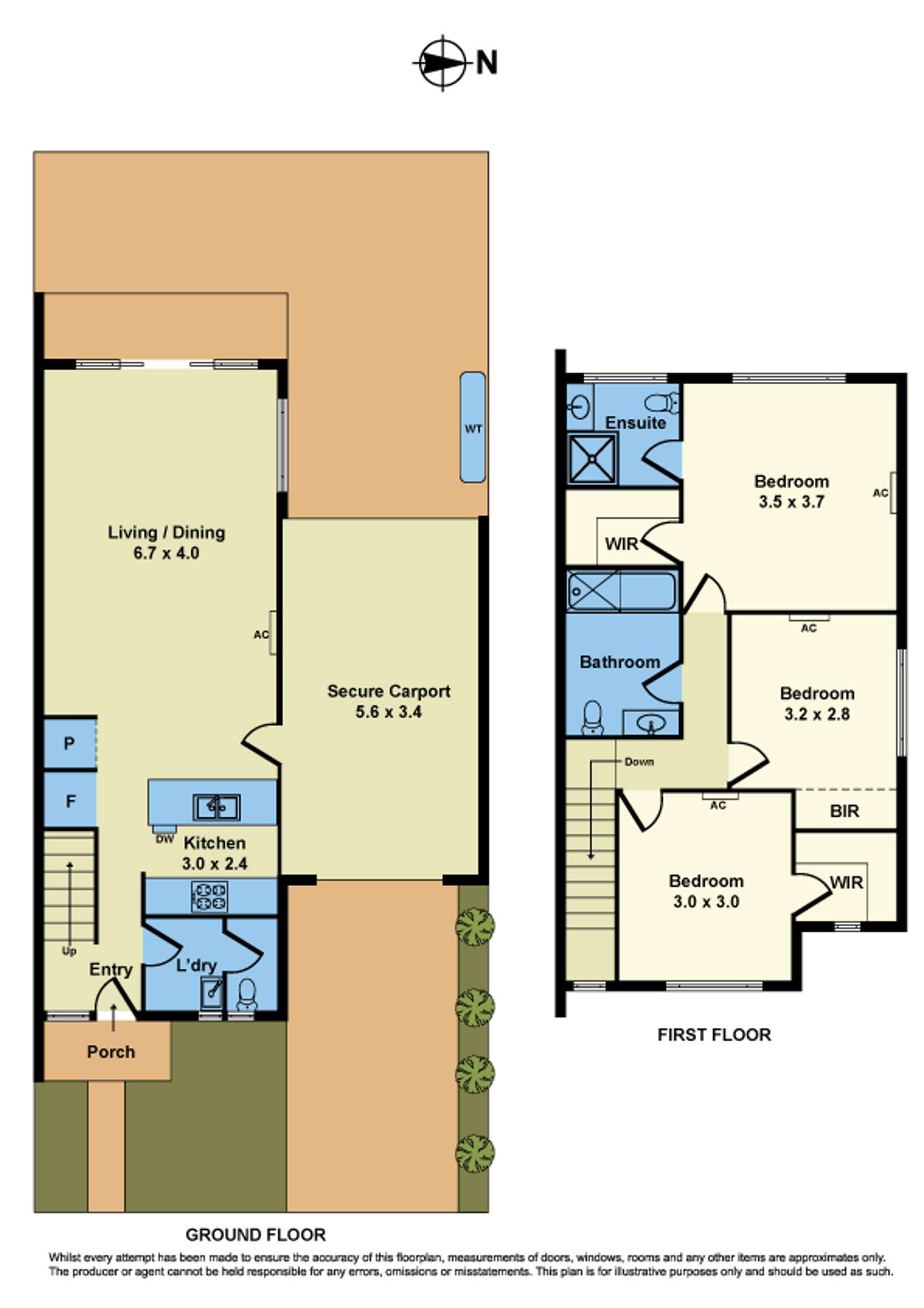 Floorplan of Homely townhouse listing, 79B Fourth Avenue, Altona North VIC 3025