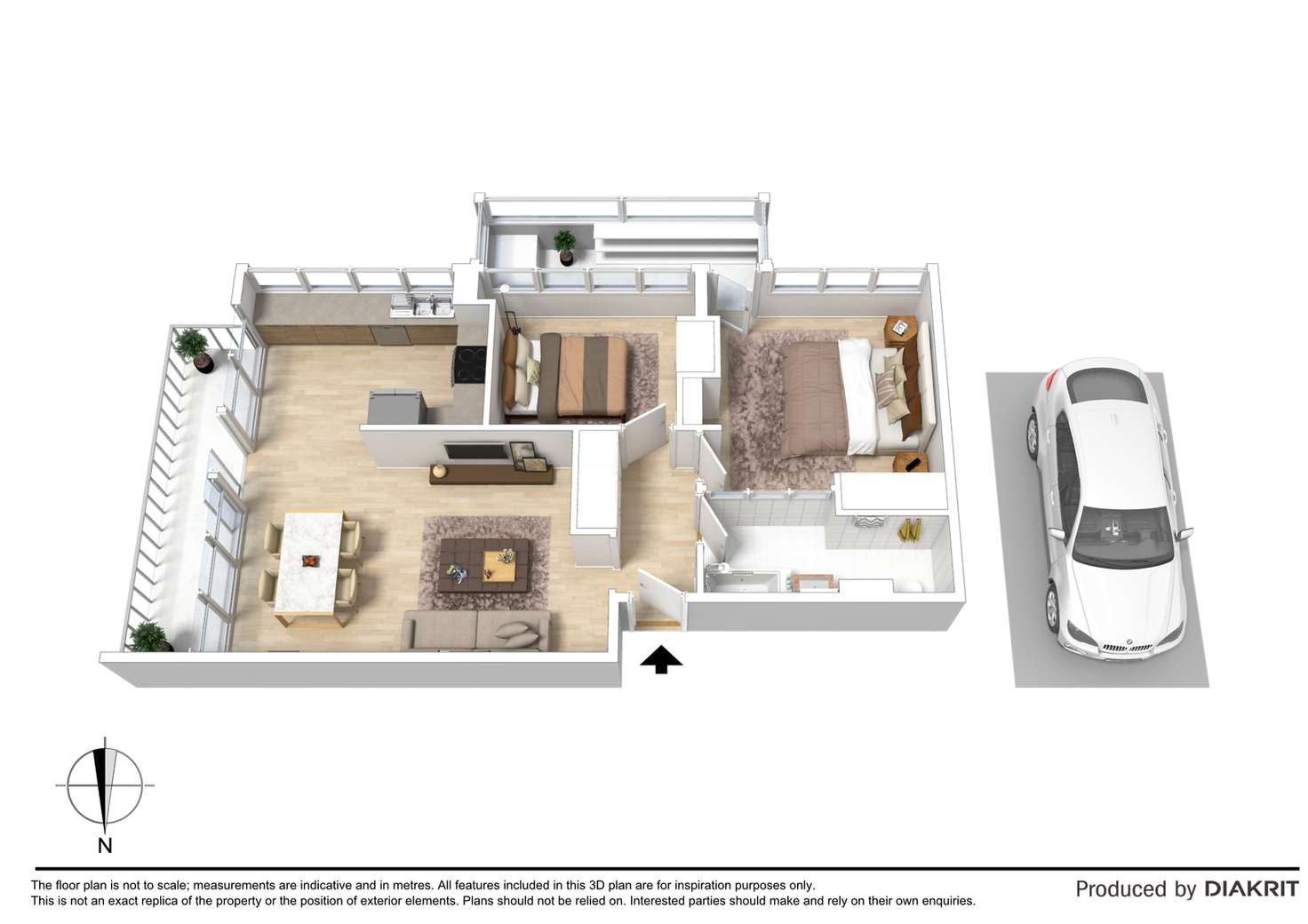 Floorplan of Homely apartment listing, 5G/12 Marine Parade, St Kilda VIC 3182