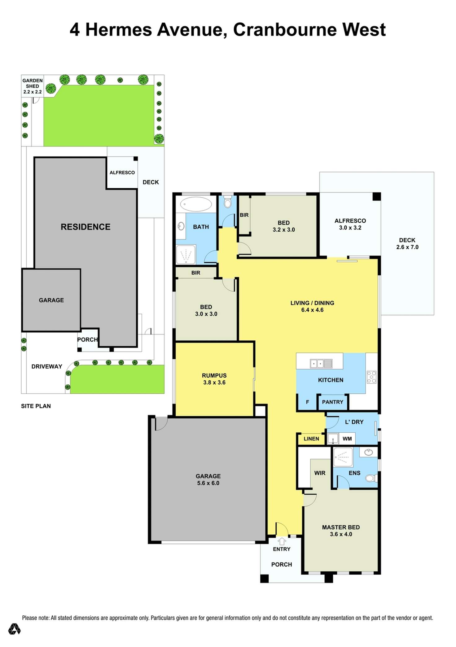 Floorplan of Homely house listing, 4 Hermes Avenue, Cranbourne West VIC 3977