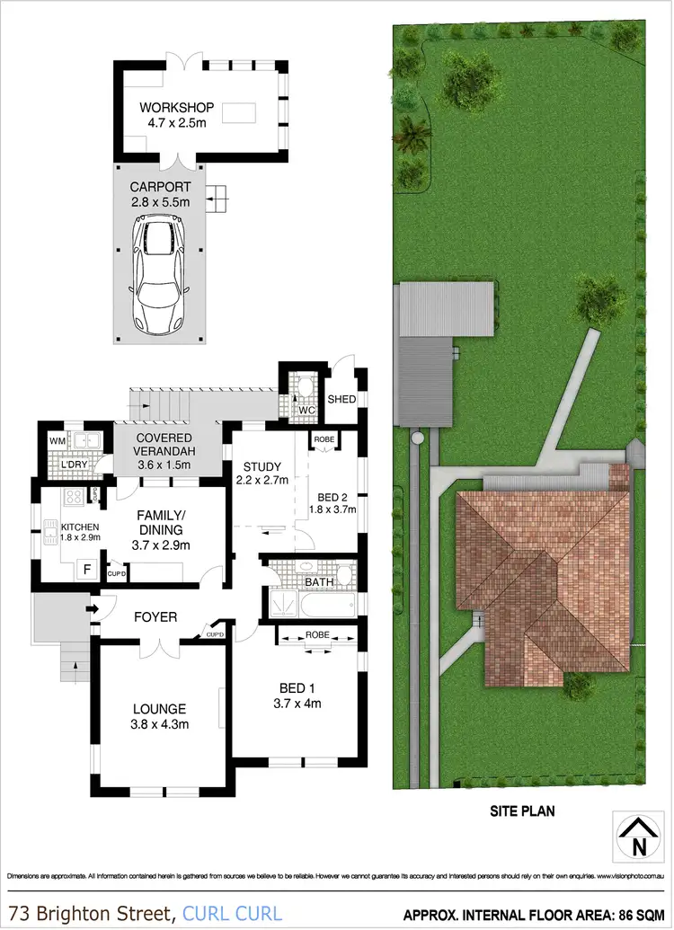 Floorplan of Homely house listing, 73 Brighton Street, Curl Curl NSW 2096