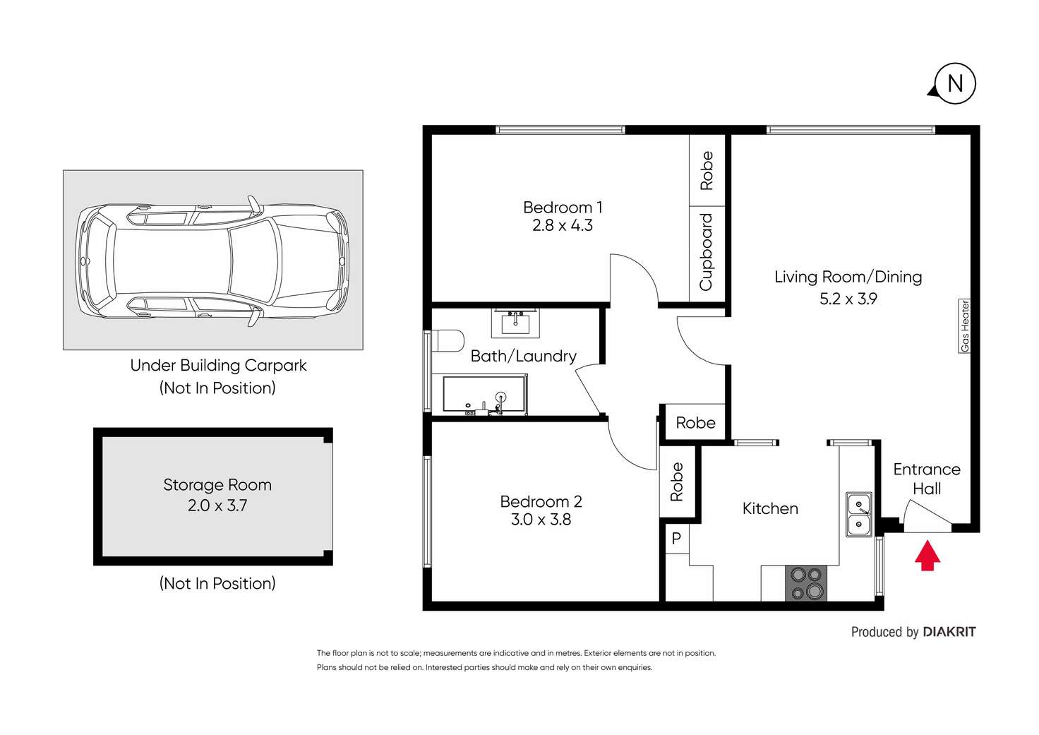 Floorplan of Homely apartment listing, 5/1587 Malvern Road, Glen Iris VIC 3146