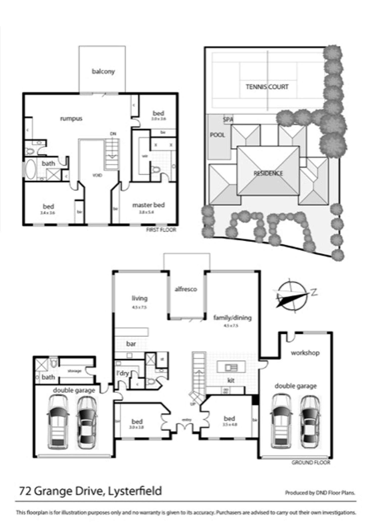 Floorplan of Homely house listing, 72 Grange Drive, Lysterfield VIC 3156