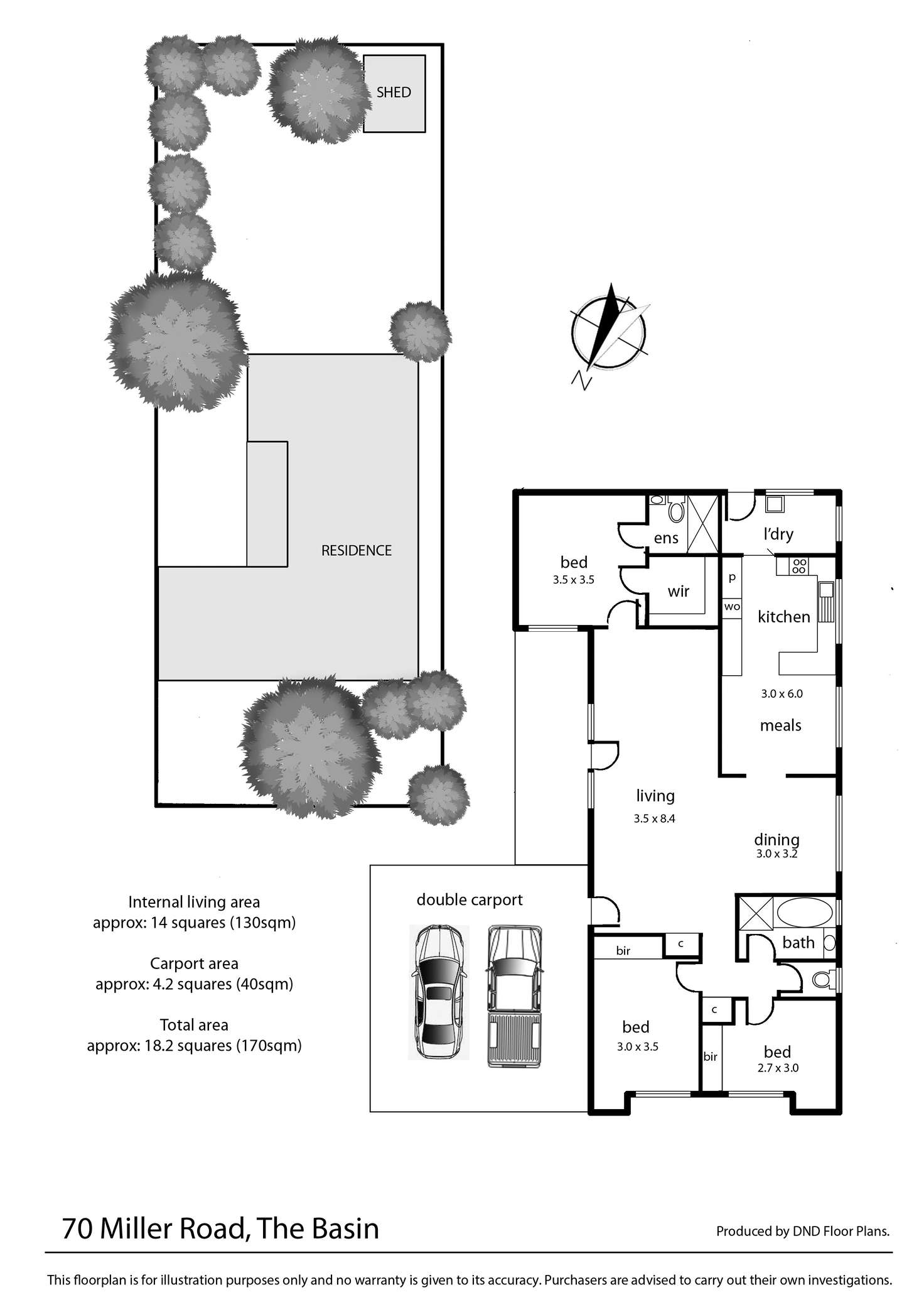Floorplan of Homely house listing, 70 Miller Road, The Basin VIC 3154
