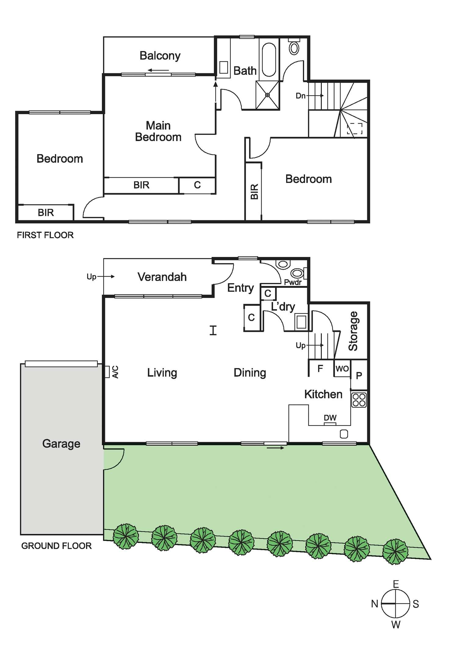 Floorplan of Homely townhouse listing, 6/14 Wahroongaa Crescent, Murrumbeena VIC 3163