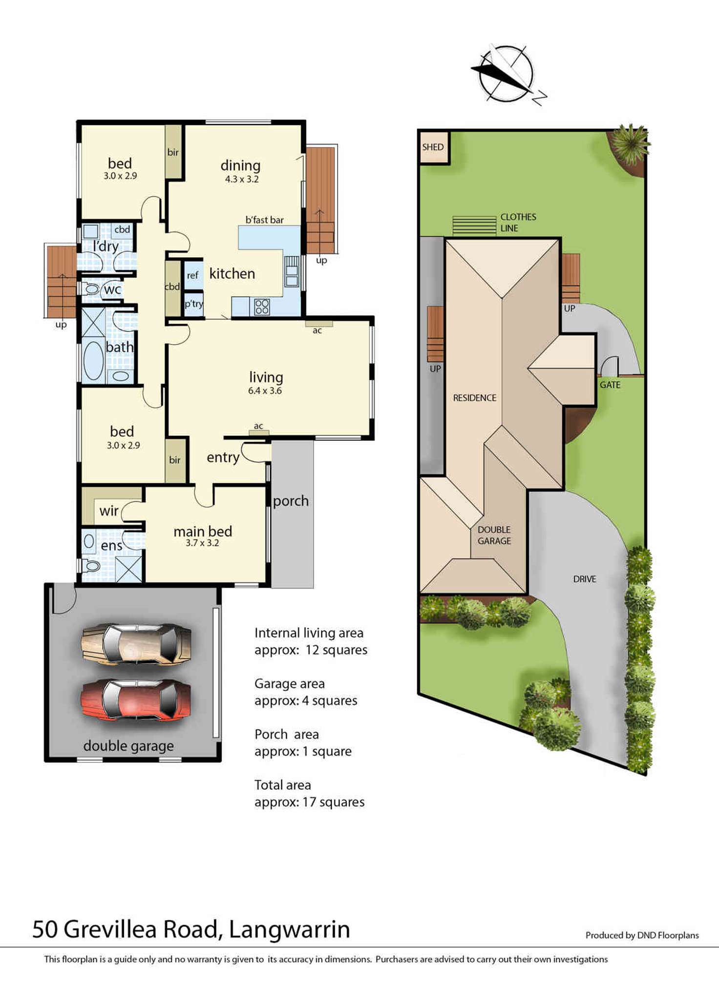 Floorplan of Homely house listing, 50 Grevillea Road, Langwarrin VIC 3910