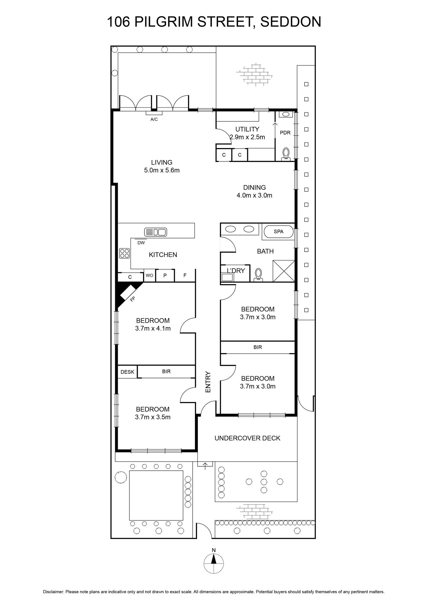 Floorplan of Homely house listing, 106 Pilgrim Street, Seddon VIC 3011