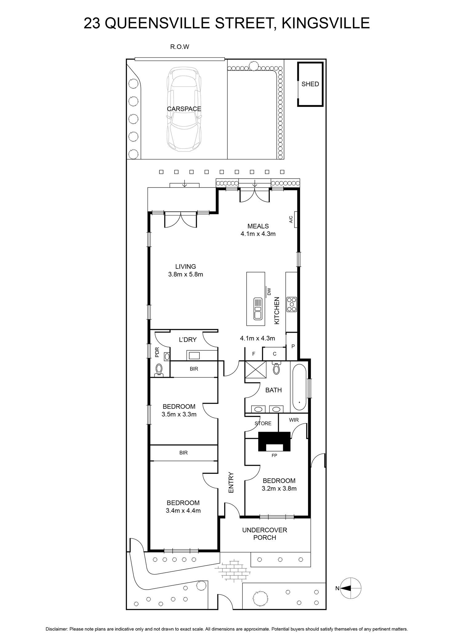 Floorplan of Homely house listing, 23 Queensville Street, Kingsville VIC 3012