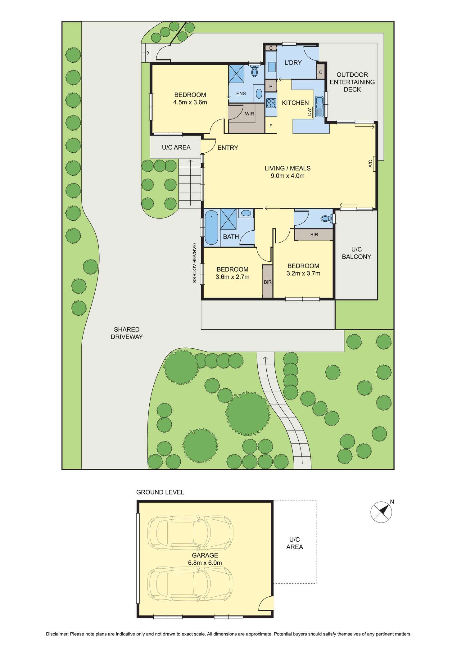 Floorplan of Homely townhouse listing, 1/15 Hillingdon Drive, Diamond Creek VIC 3089