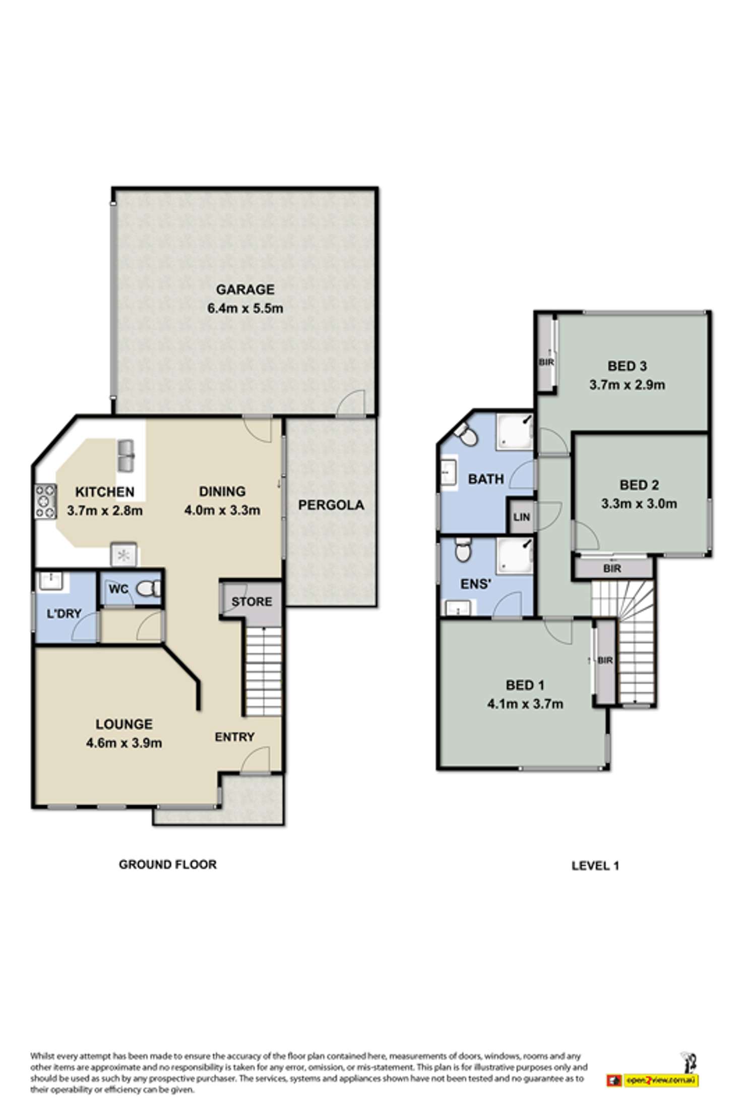 Floorplan of Homely townhouse listing, 1/5 Grieves Street, Newport VIC 3015