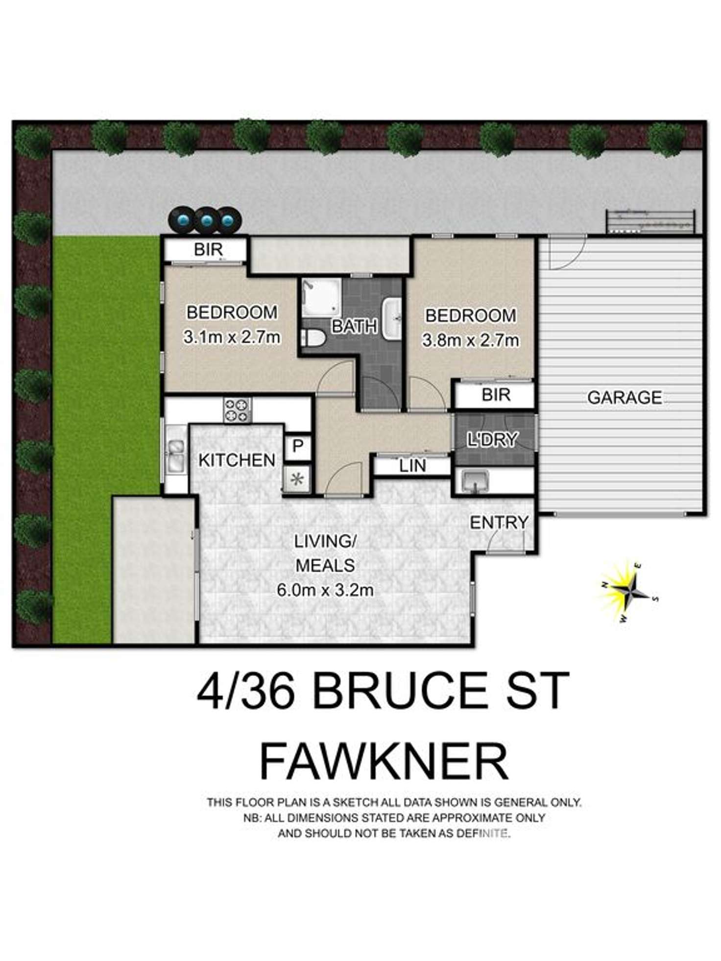Floorplan of Homely townhouse listing, 4/36 Bruce Street, Fawkner VIC 3060