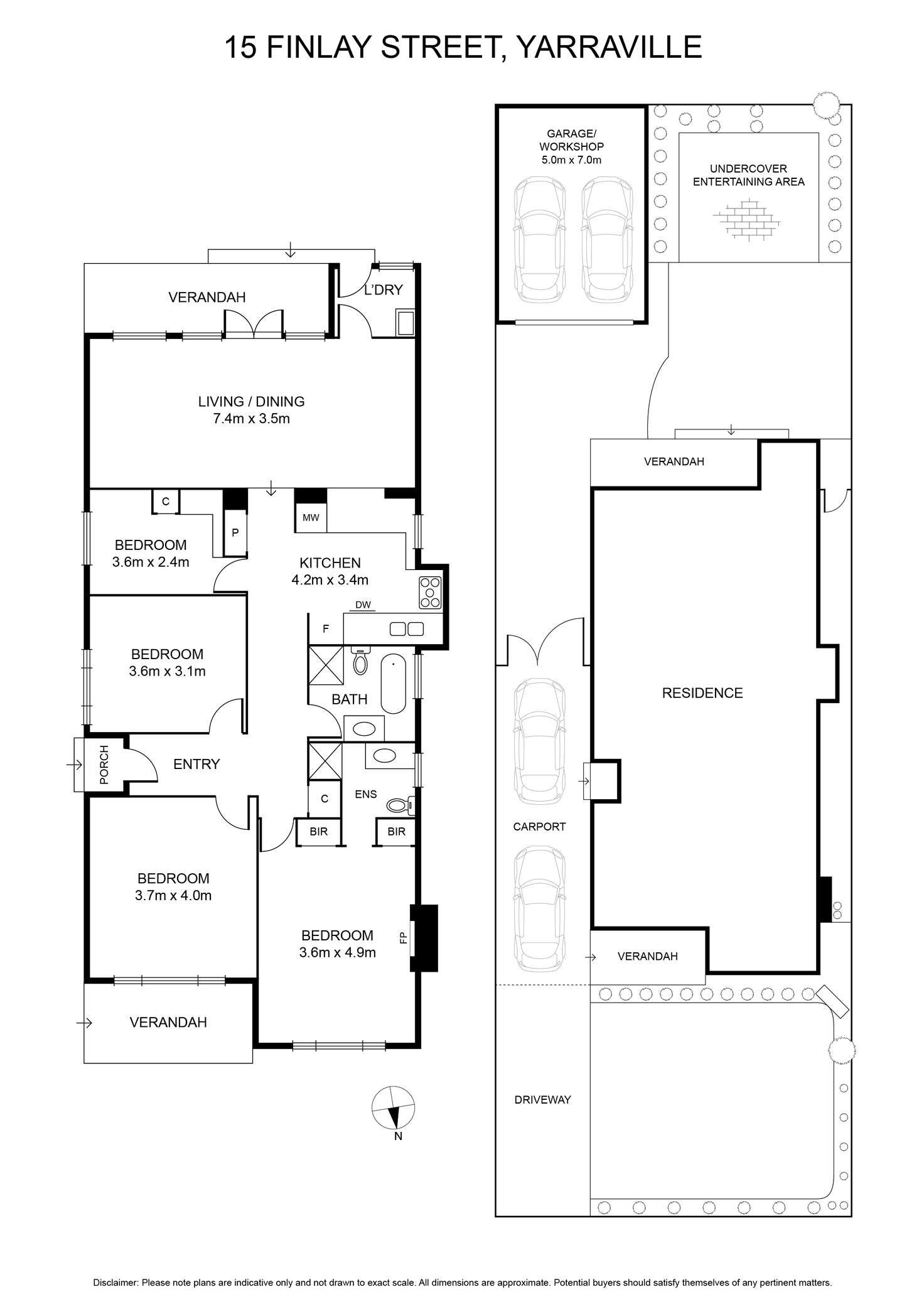 Floorplan of Homely house listing, 15 Finlay Street, Yarraville VIC 3013