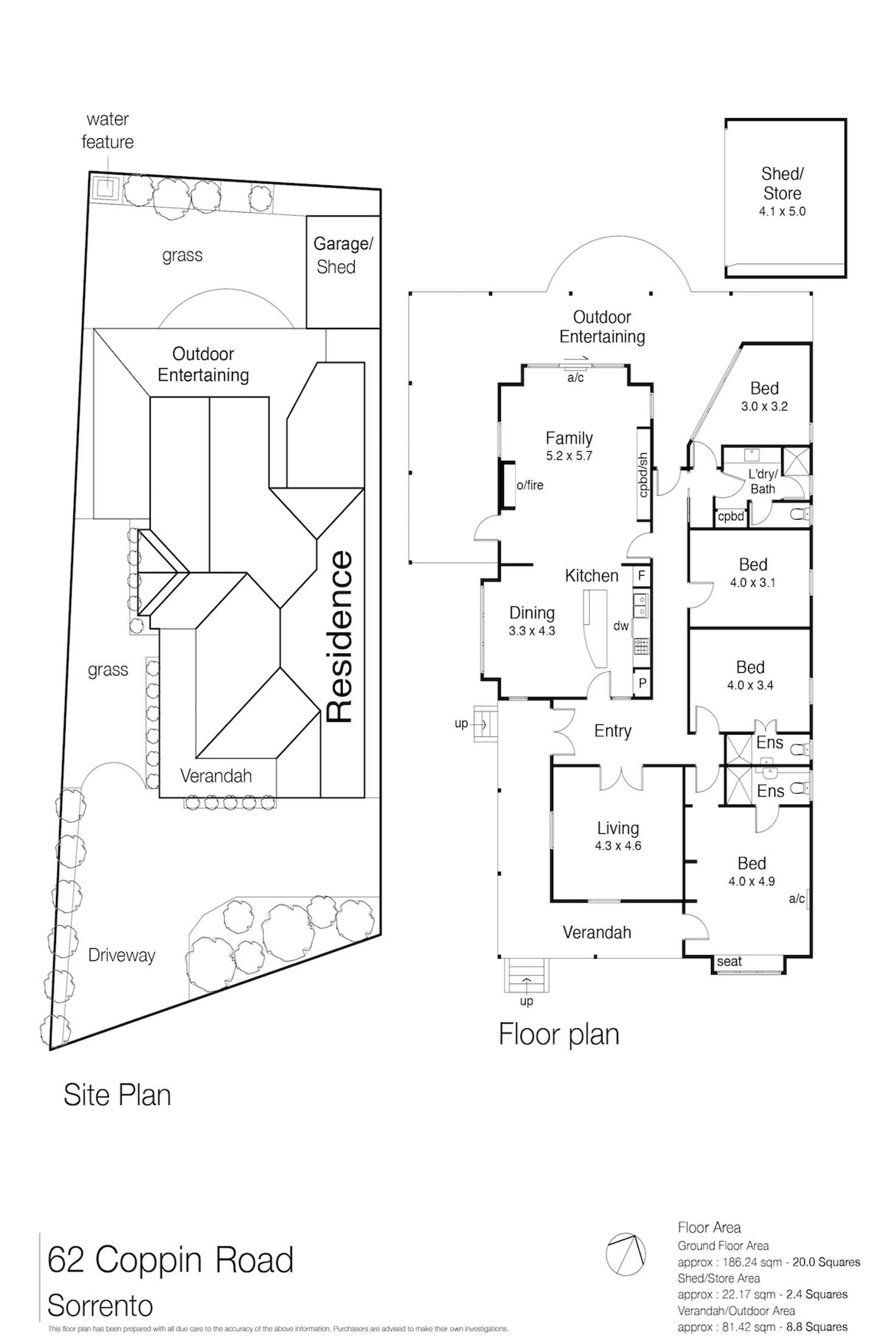 Floorplan of Homely house listing, 62 Coppin Road, Sorrento VIC 3943