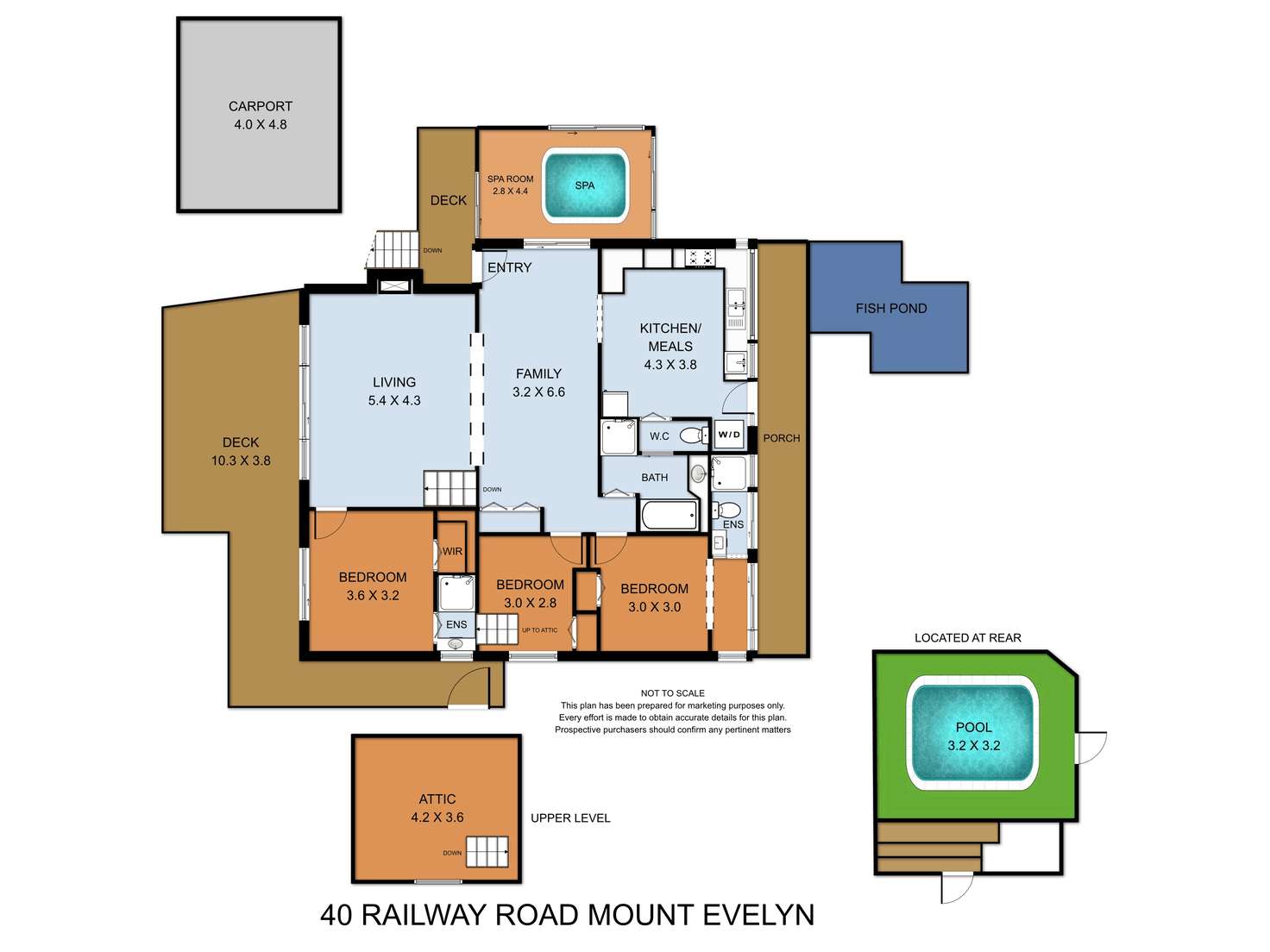 Floorplan of Homely house listing, 40 Railway Road, Mount Evelyn VIC 3796