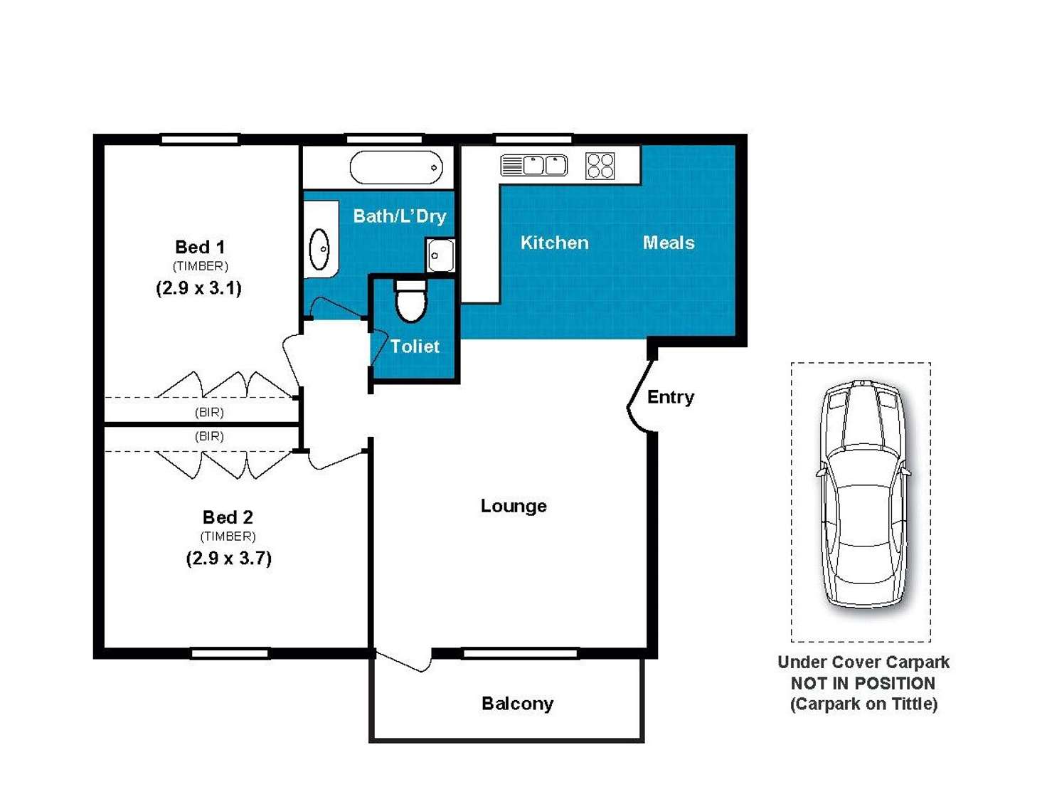 Floorplan of Homely apartment listing, 14/200 Melrose Drive, Tullamarine VIC 3043