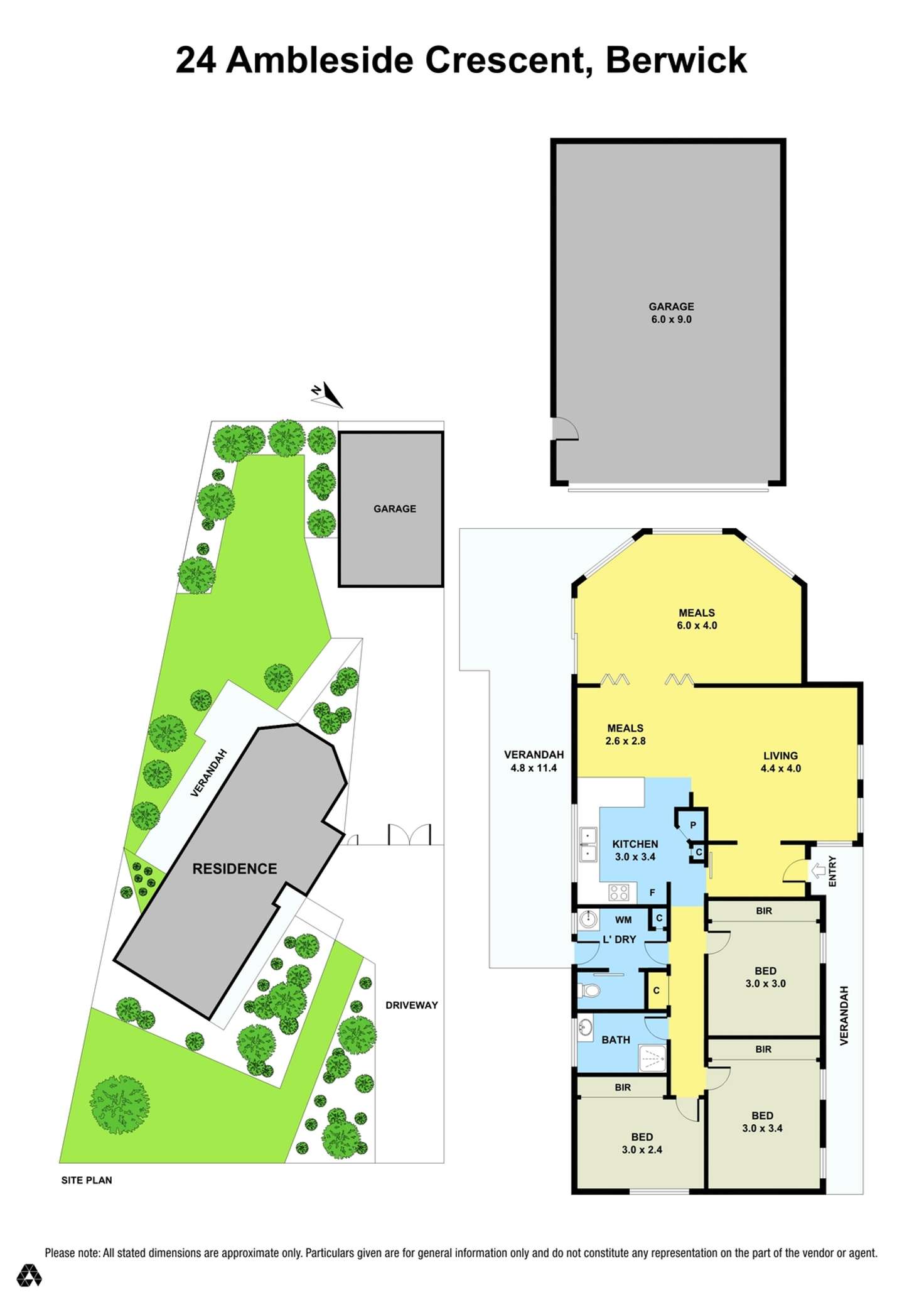 Floorplan of Homely house listing, 24 Ambleside Crescent, Berwick VIC 3806