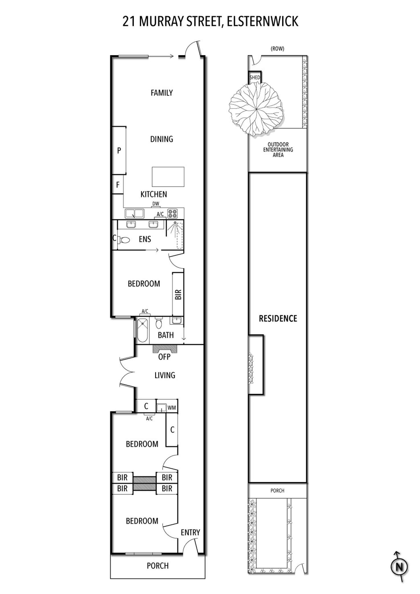 Floorplan of Homely house listing, 21 Murray Street, Elsternwick VIC 3185