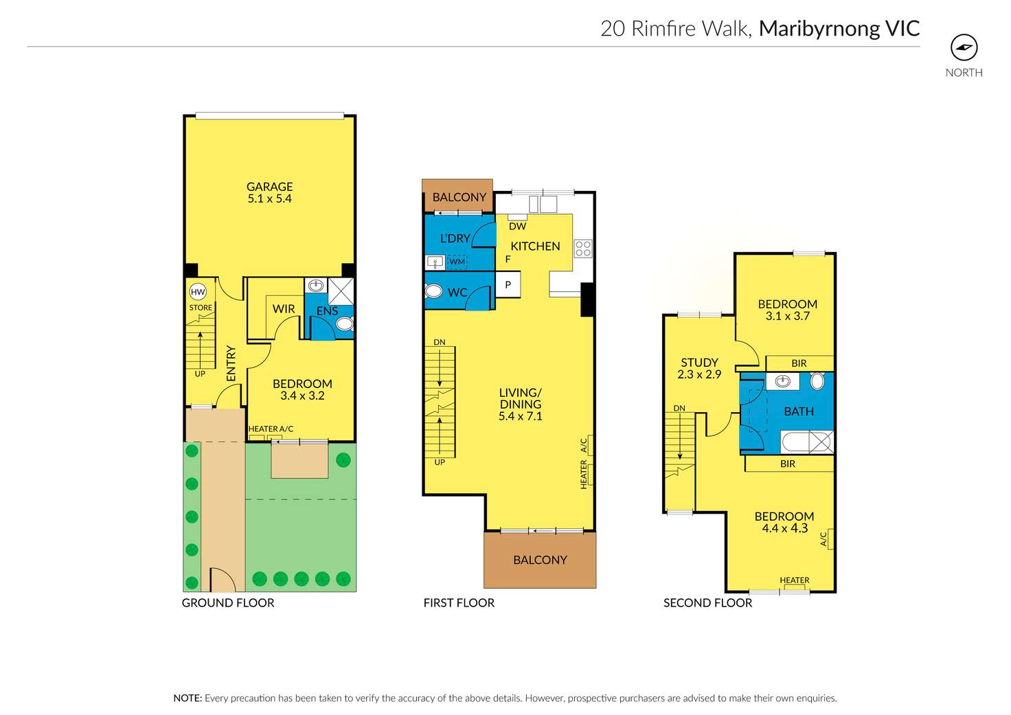 Floorplan of Homely townhouse listing, 20 Rimfire Walk, Maribyrnong VIC 3032