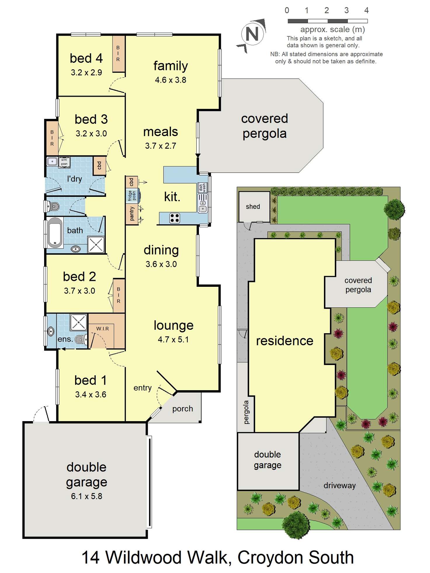 Floorplan of Homely house listing, 14 Wildwood Walk, Croydon South VIC 3136