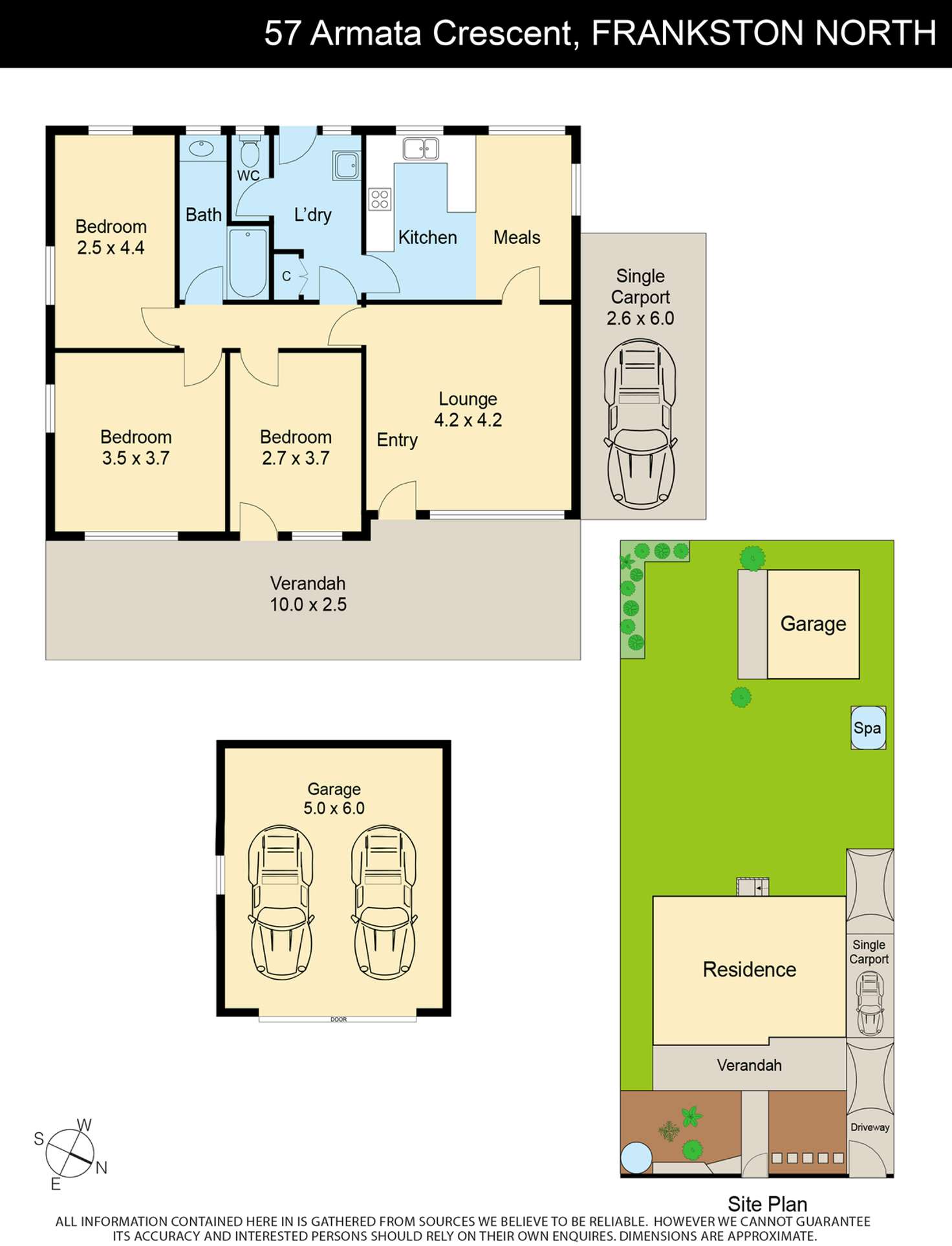 Floorplan of Homely house listing, 57 Armata Crescent, Frankston North VIC 3200