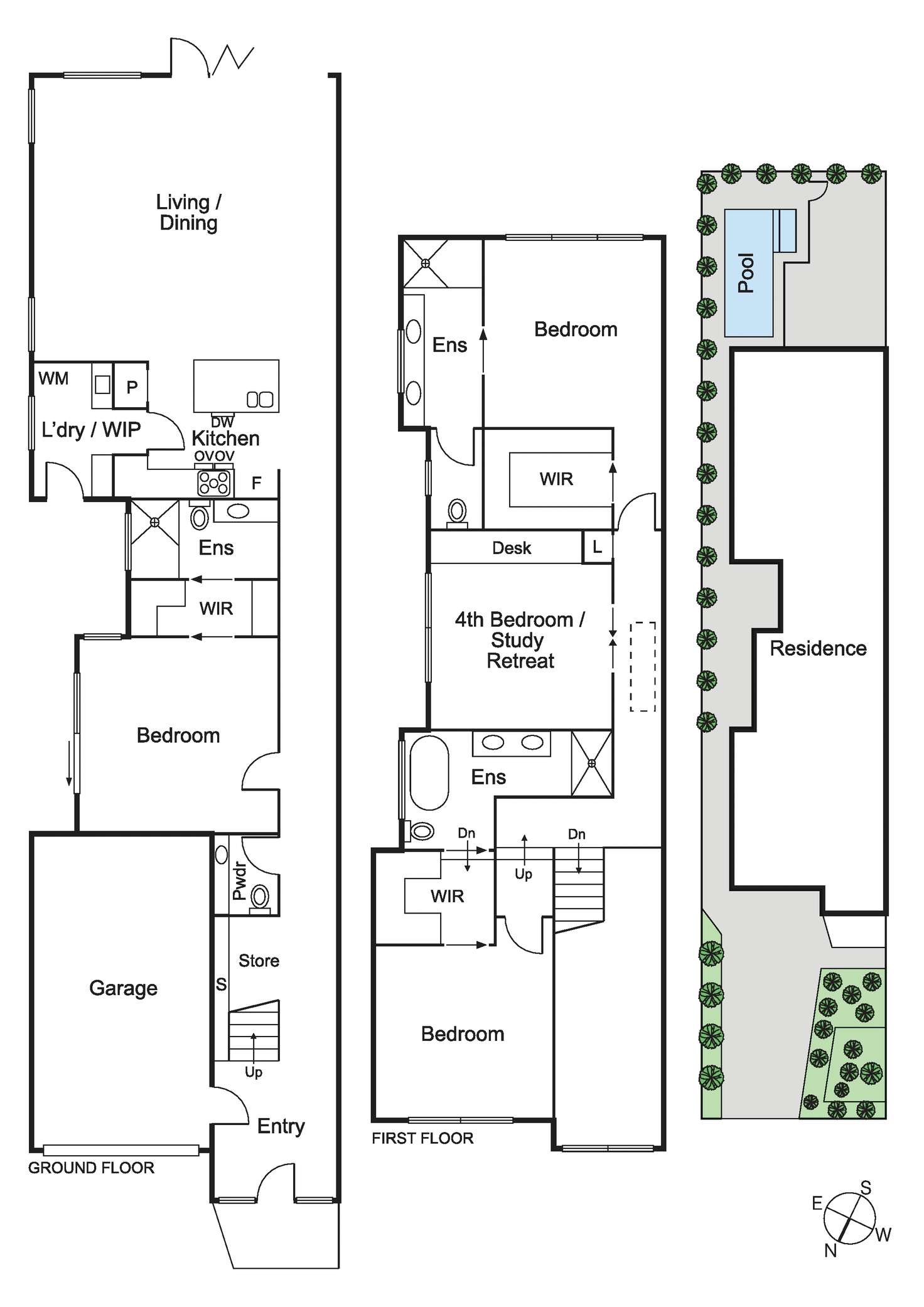 Floorplan of Homely townhouse listing, 18B Thomas Street, Brighton East VIC 3187