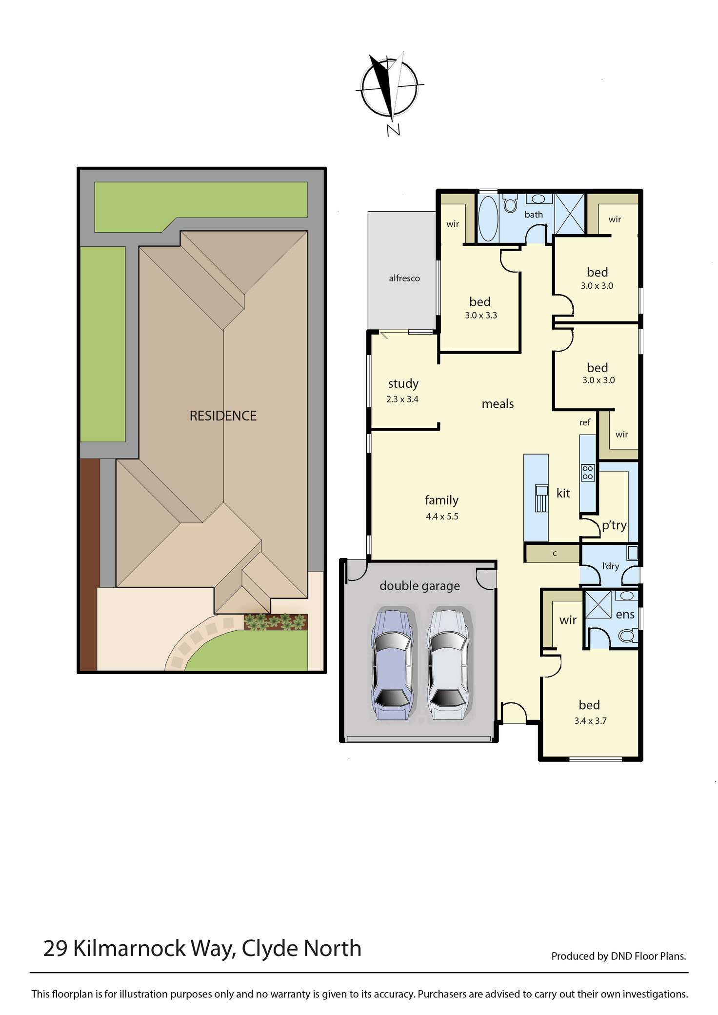 Floorplan of Homely house listing, 29 Kilmarnock Way, Clyde North VIC 3978