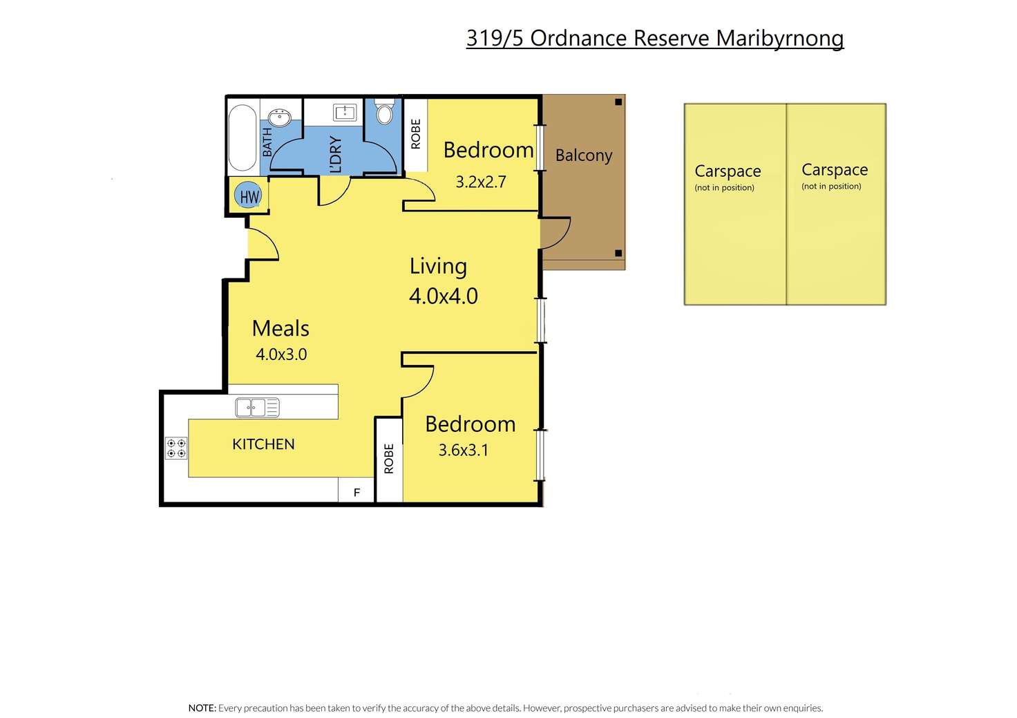 Floorplan of Homely apartment listing, 319/5 Ordnance Reserve, Maribyrnong VIC 3032