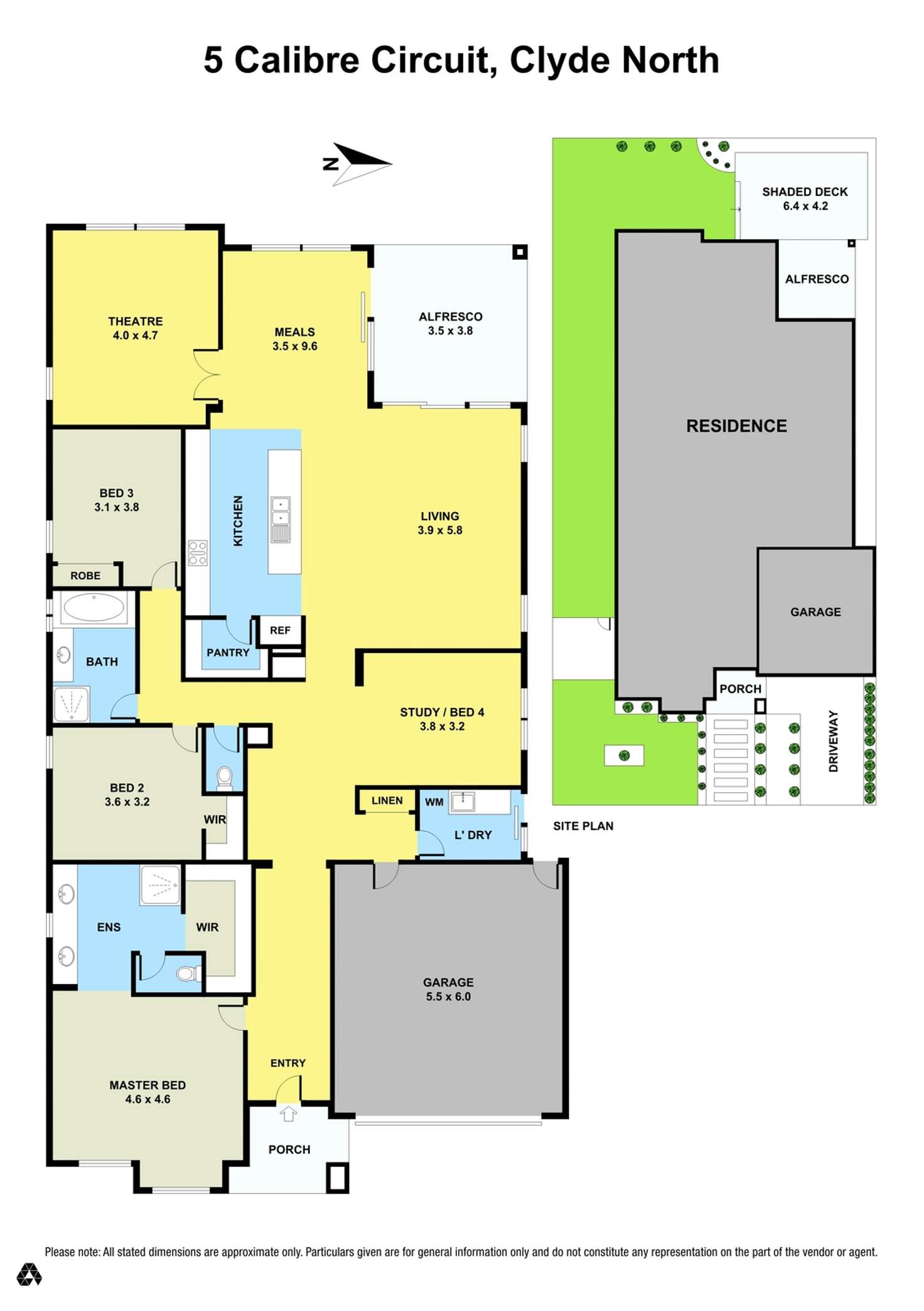 Floorplan of Homely house listing, 5 Calibre Circuit, Clyde North VIC 3978