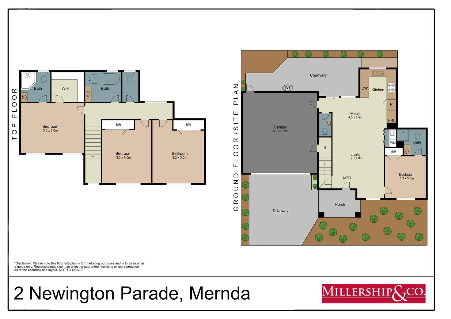 Floorplan of Homely townhouse listing, 2 Newington Parade, Mernda VIC 3754