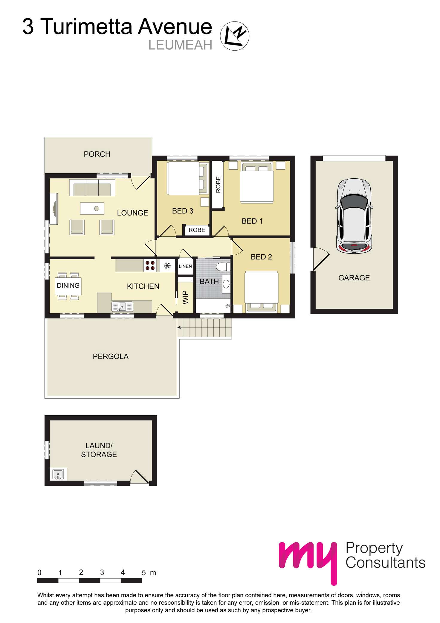 Floorplan of Homely house listing, 3 Turimetta Avenue, Leumeah NSW 2560