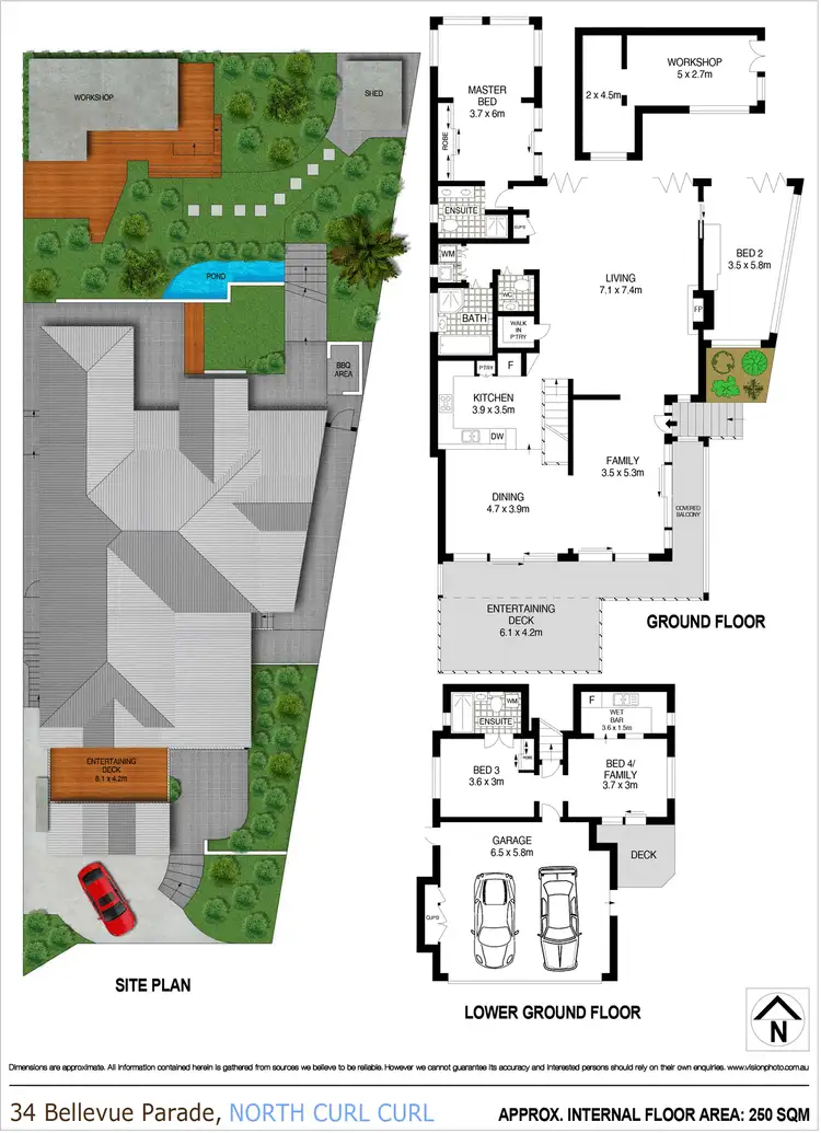 Floorplan of Homely house listing, 34 Bellevue Parade, North Curl Curl NSW 2099