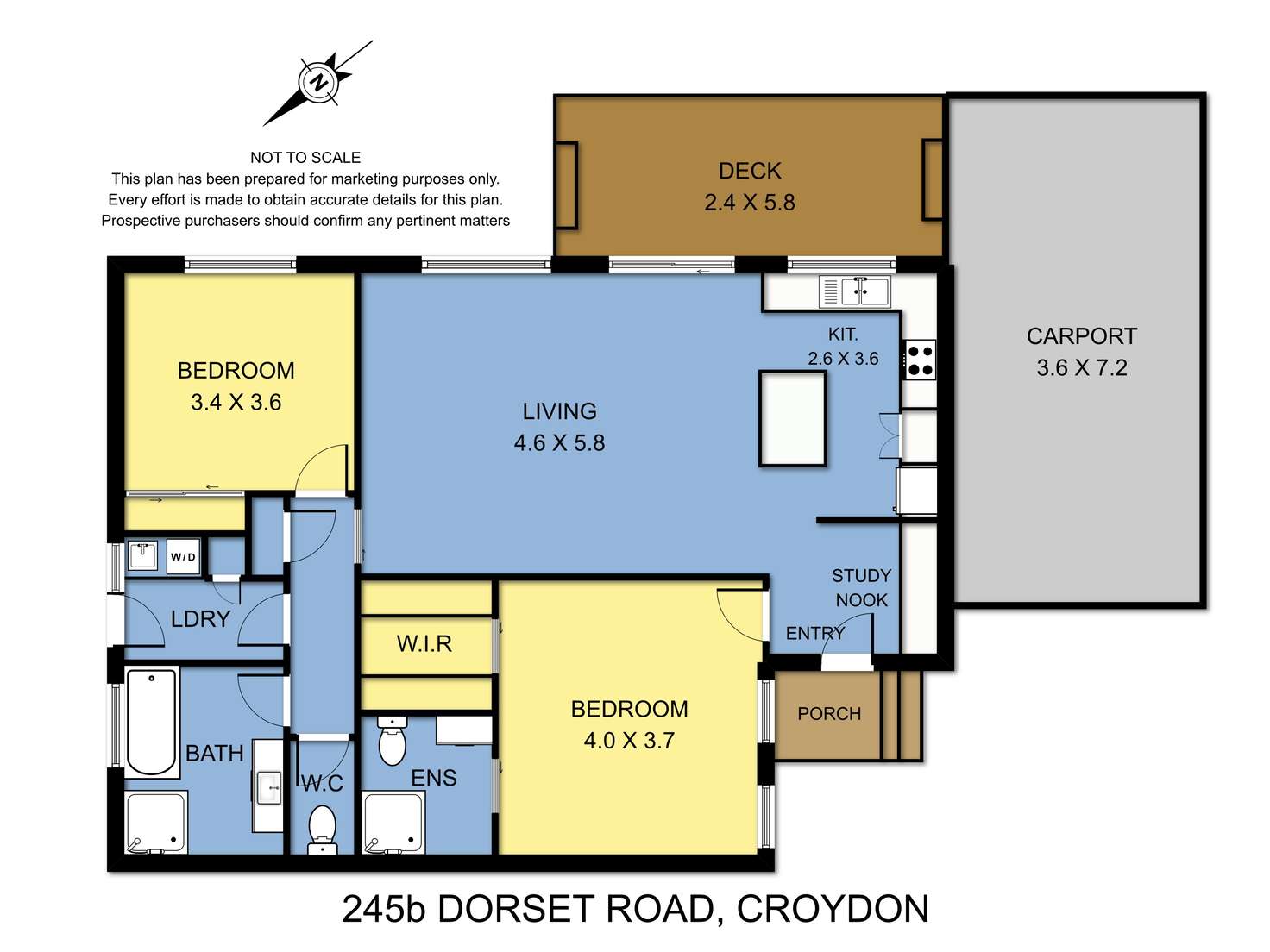Floorplan of Homely unit listing, 245A Dorset Road, Croydon VIC 3136