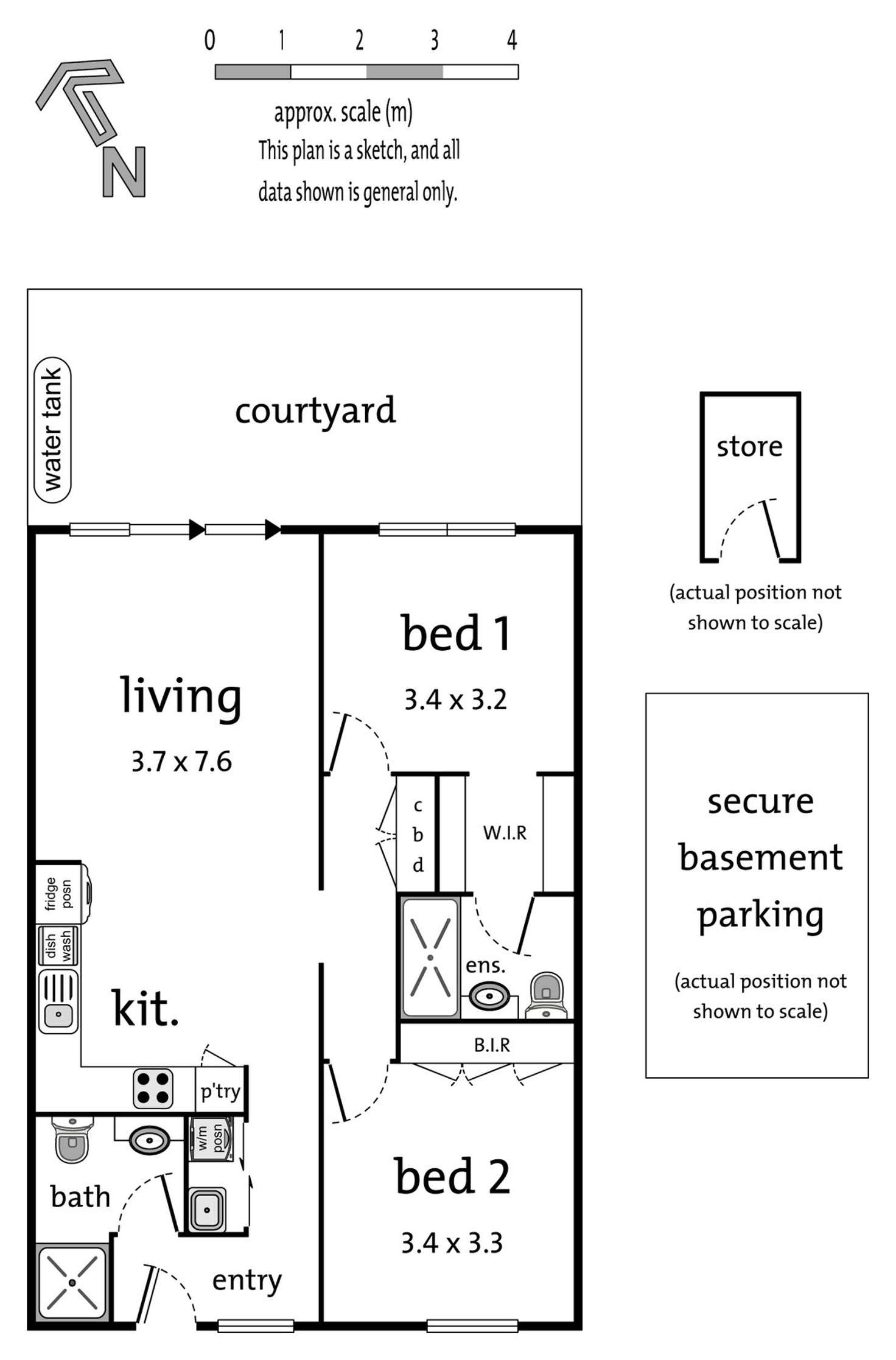 Floorplan of Homely apartment listing, 1/16 Bullen Street, Doncaster East VIC 3109