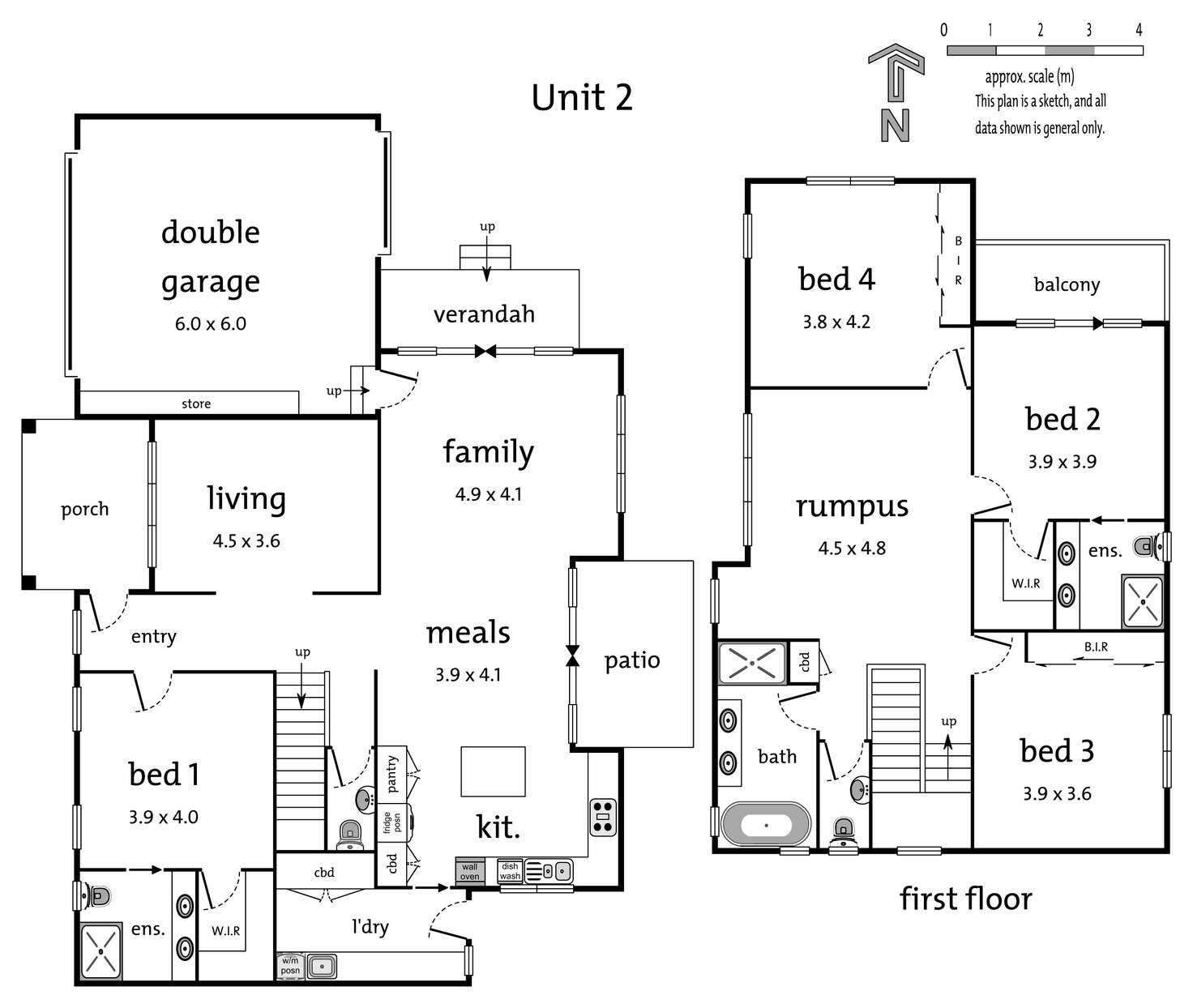 Floorplan of Homely townhouse listing, 1, 2 & 4/43 Leslie Street, Donvale VIC 3111