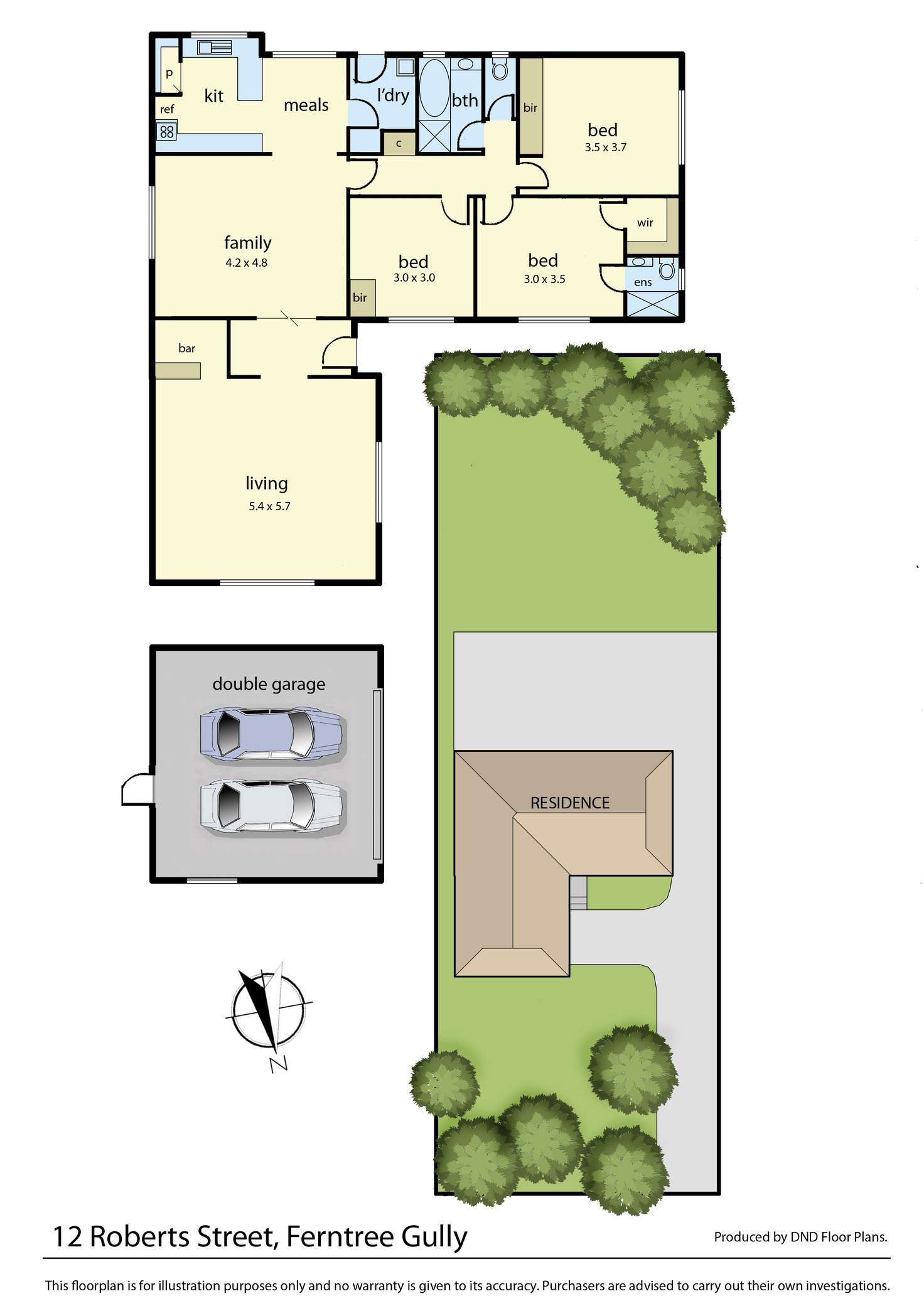 Floorplan of Homely house listing, 12 Roberts Street, Ferntree Gully VIC 3156