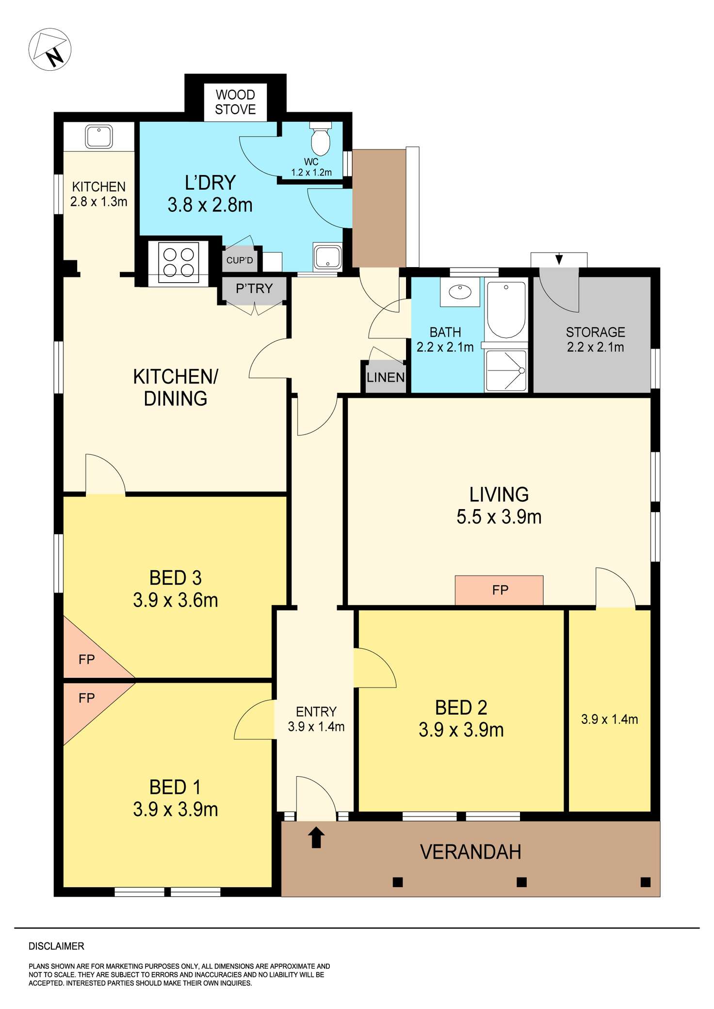 Floorplan of Homely house listing, 51 Eastwood Street, Bakery Hill VIC 3350