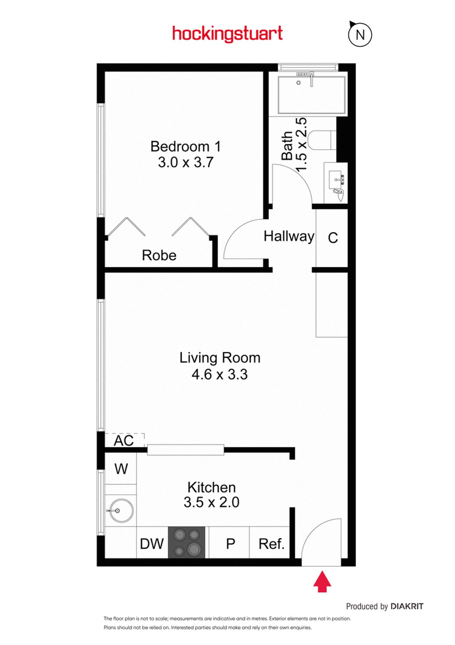 Floorplan of Homely apartment listing, 6/43 Caroline Street, South Yarra VIC 3141