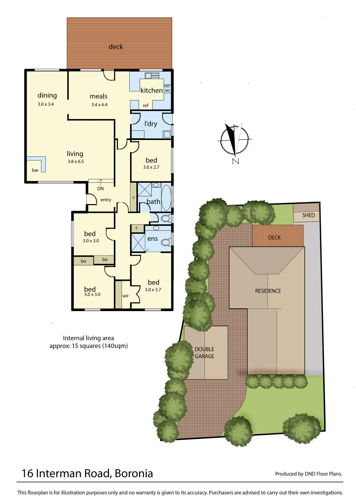 Floorplan of Homely house listing, 16 Interman Road, Boronia VIC 3155