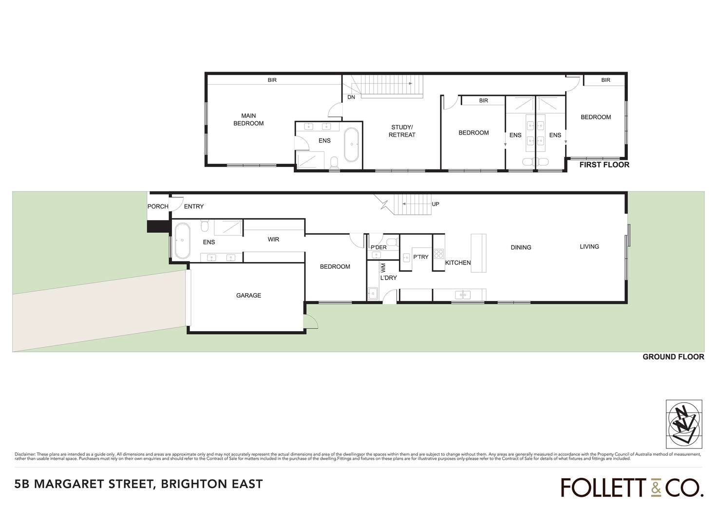 Floorplan of Homely townhouse listing, 5B Margaret Street, Brighton East VIC 3187