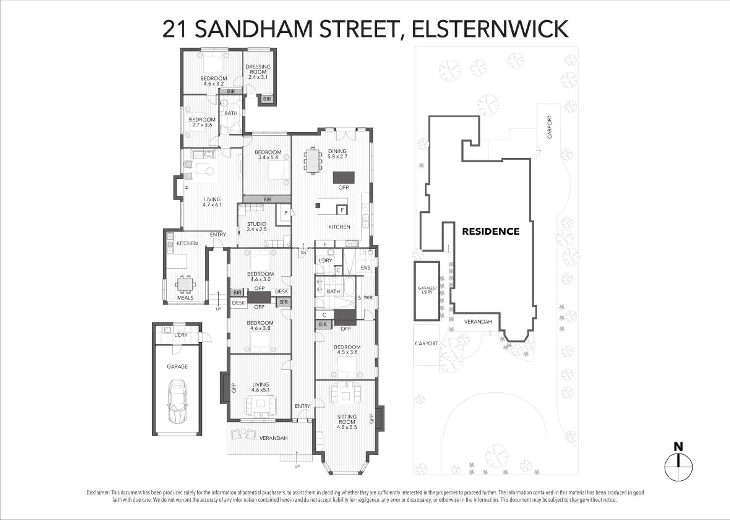 Floorplan of Homely house listing, 21 Sandham Street, Elsternwick VIC 3185