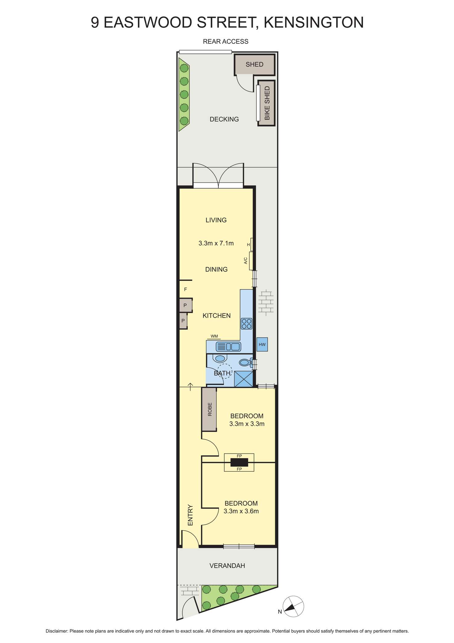 Floorplan of Homely house listing, 9 Eastwood Street, Kensington VIC 3031