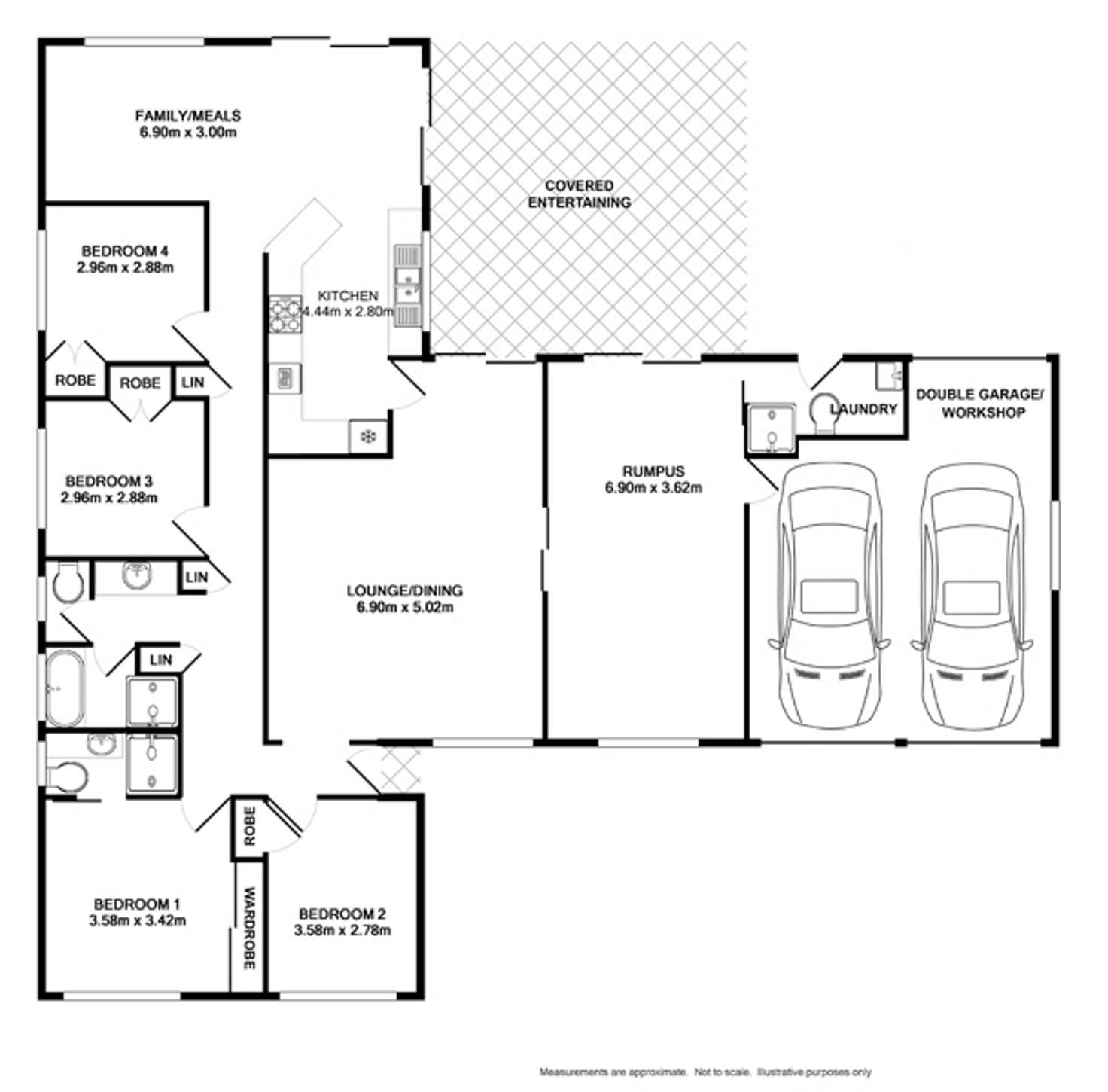 Floorplan of Homely house listing, 25 Darling Street, Abbotsbury NSW 2176
